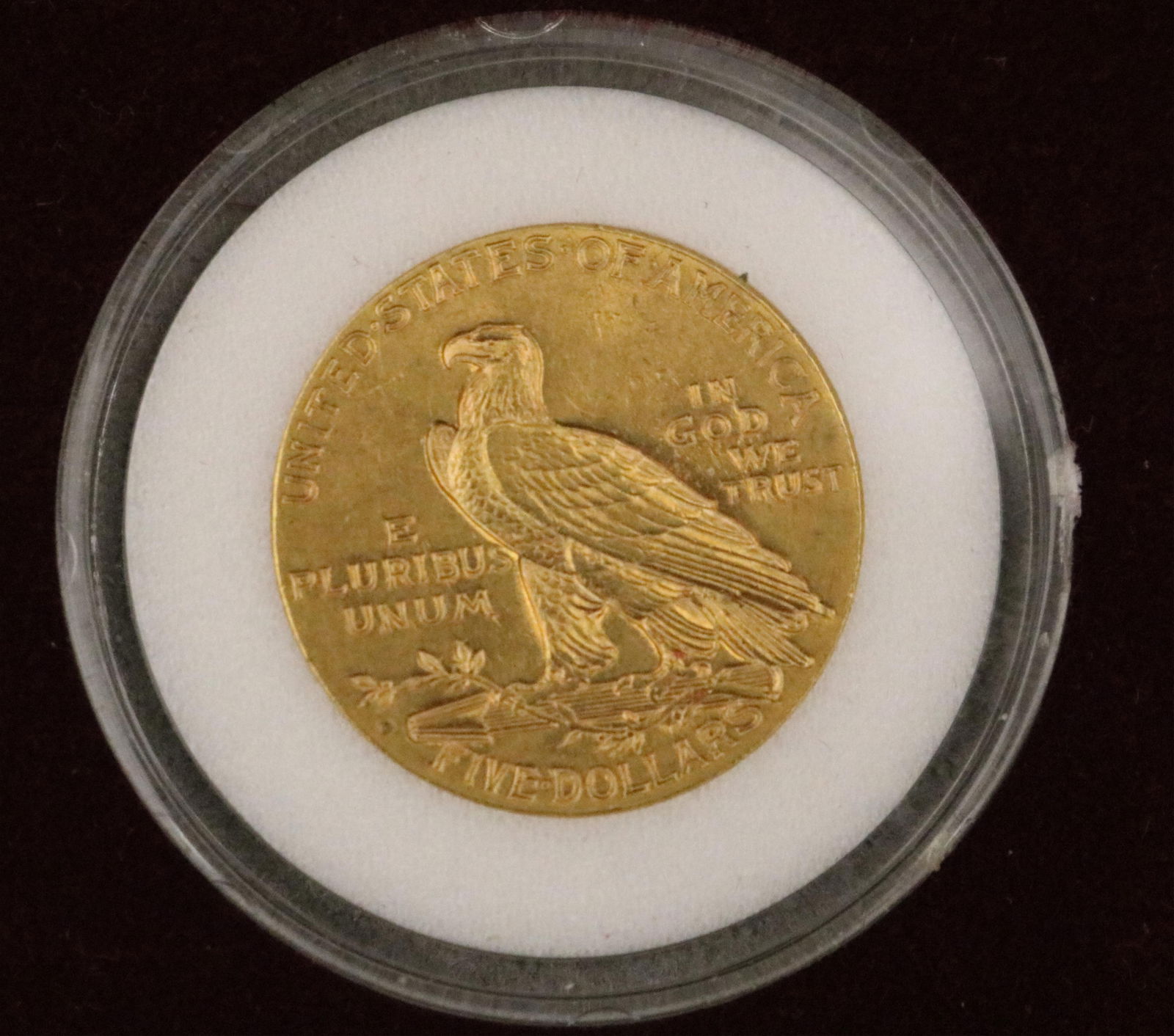 U.S. INDIAN HEAD FIVE-DOLLAR COIN dated 1908-D - 4