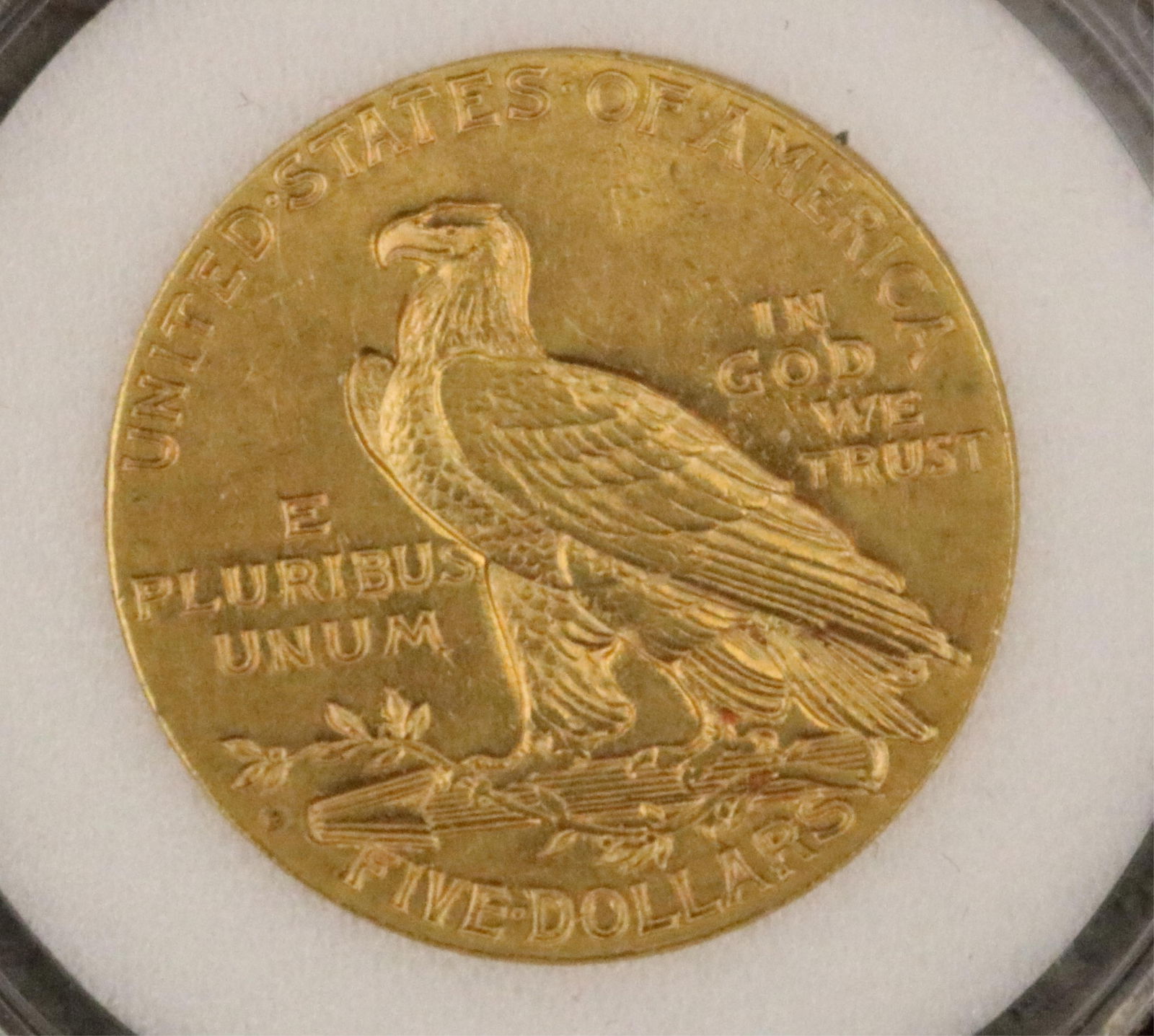 U.S. INDIAN HEAD FIVE-DOLLAR COIN dated 1908-D - 5