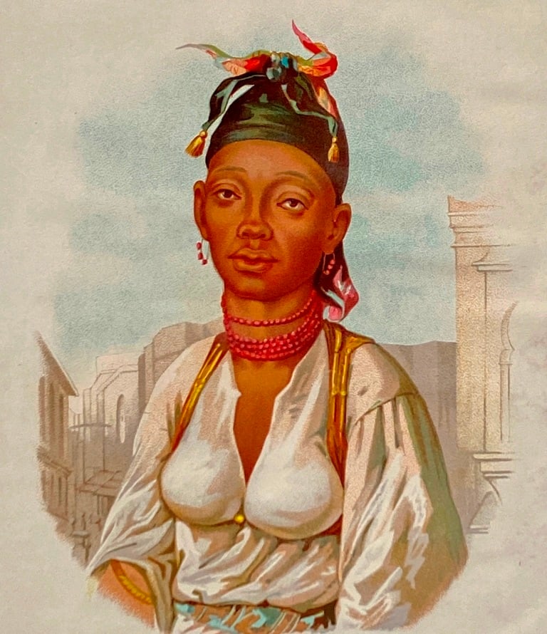 FRENCH SCHOOL (19th century). Négresse De Tombouctou (Black Woman from Timbuktu), circa 1876, (1 of 20)