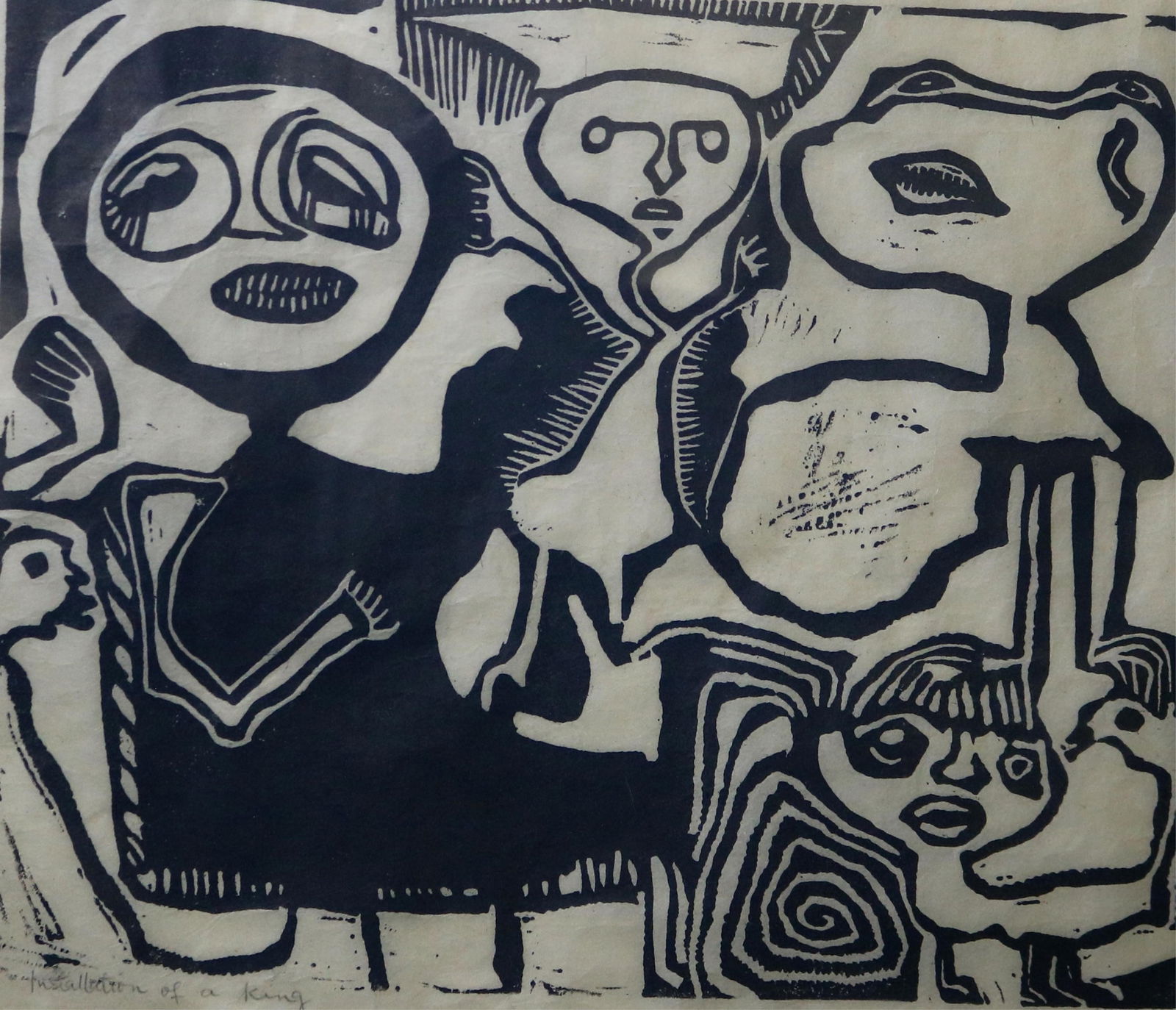 Jacob Afolabi, Nigerian 1944–2004, Installation of a King, circa 1966, Plate: 10 x 12 inches; (1 of 7)