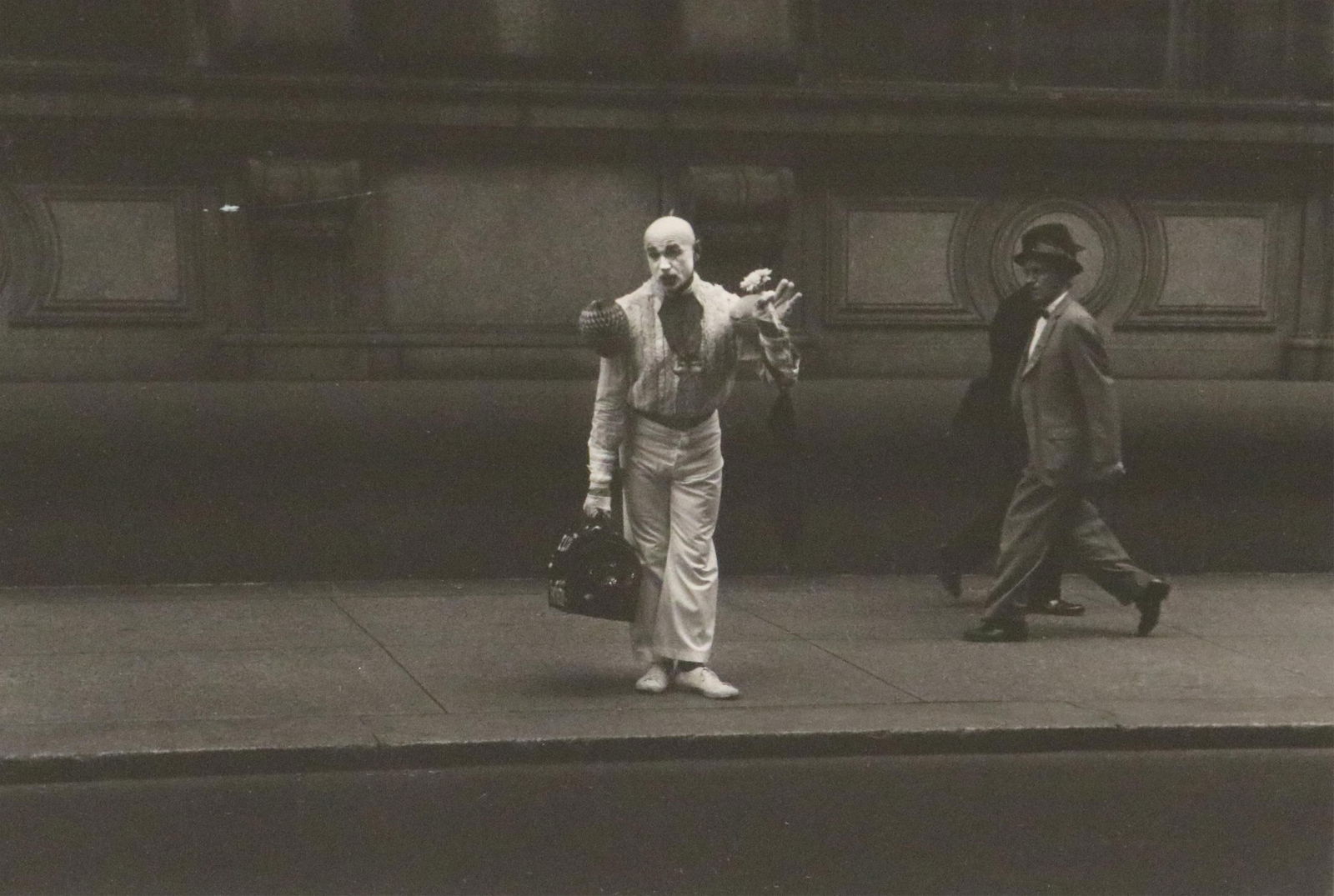 George Krause, American Born in 1937, The Clown (in Philadelphia), circa 1980, Sight (as matted) 4.5 (1 of 7)