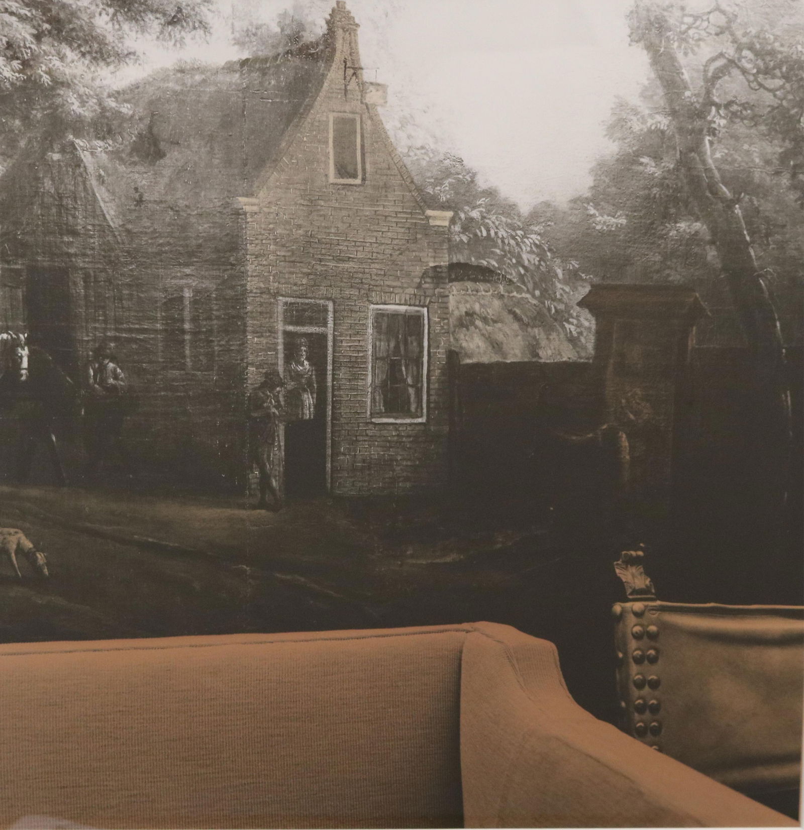 Denny Moers, American Born 1953, Untitled with Painting # 1, 1981, Size (as matted): 14.5 x 14.5 (1 of 13)