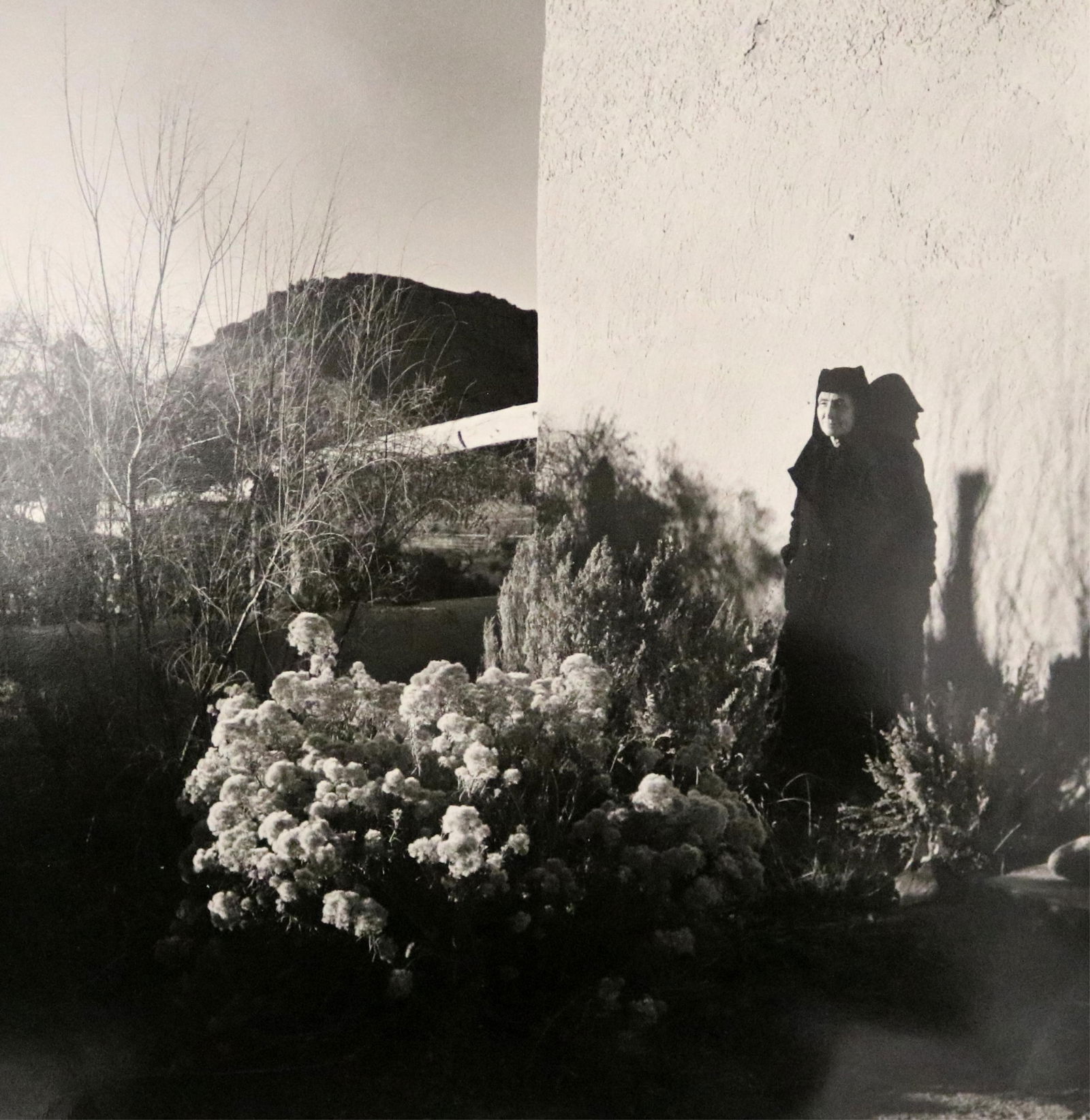 George Daniell, American 1911–2002, O’Keeffe against Building, Black and white photograph, (1 of 10)