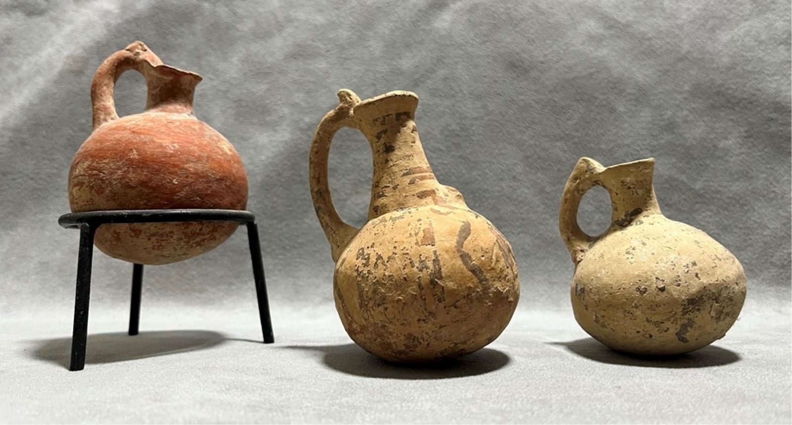 Three Ancient Cypriot Pottery Jugs (1 of 9)