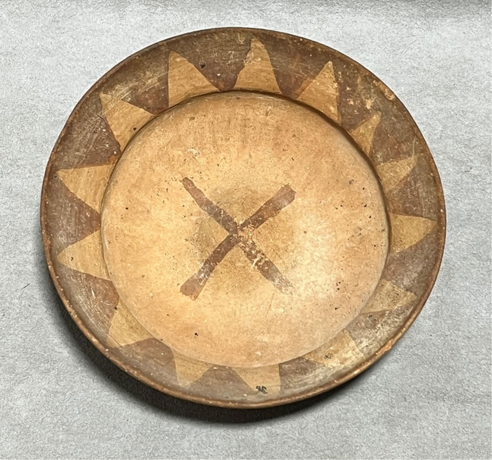 Daunian Terracotta Decorated Bowl, Diameter: 6 inches; height: 2 inches (1 of 7)