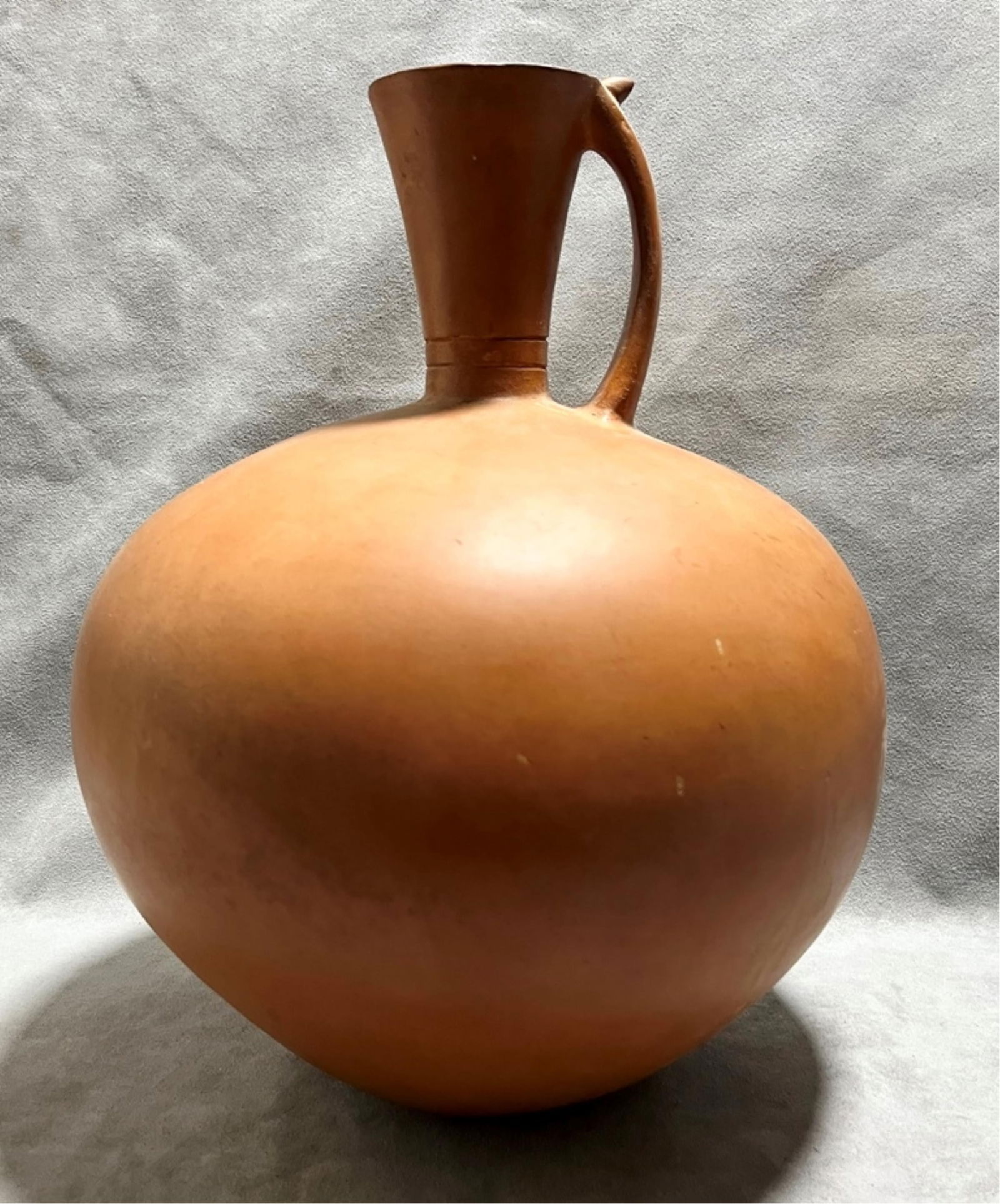 Ancient Roman Terracotta Pitcher, known as a Lagena, Height: 12.5 inches (1 of 6)