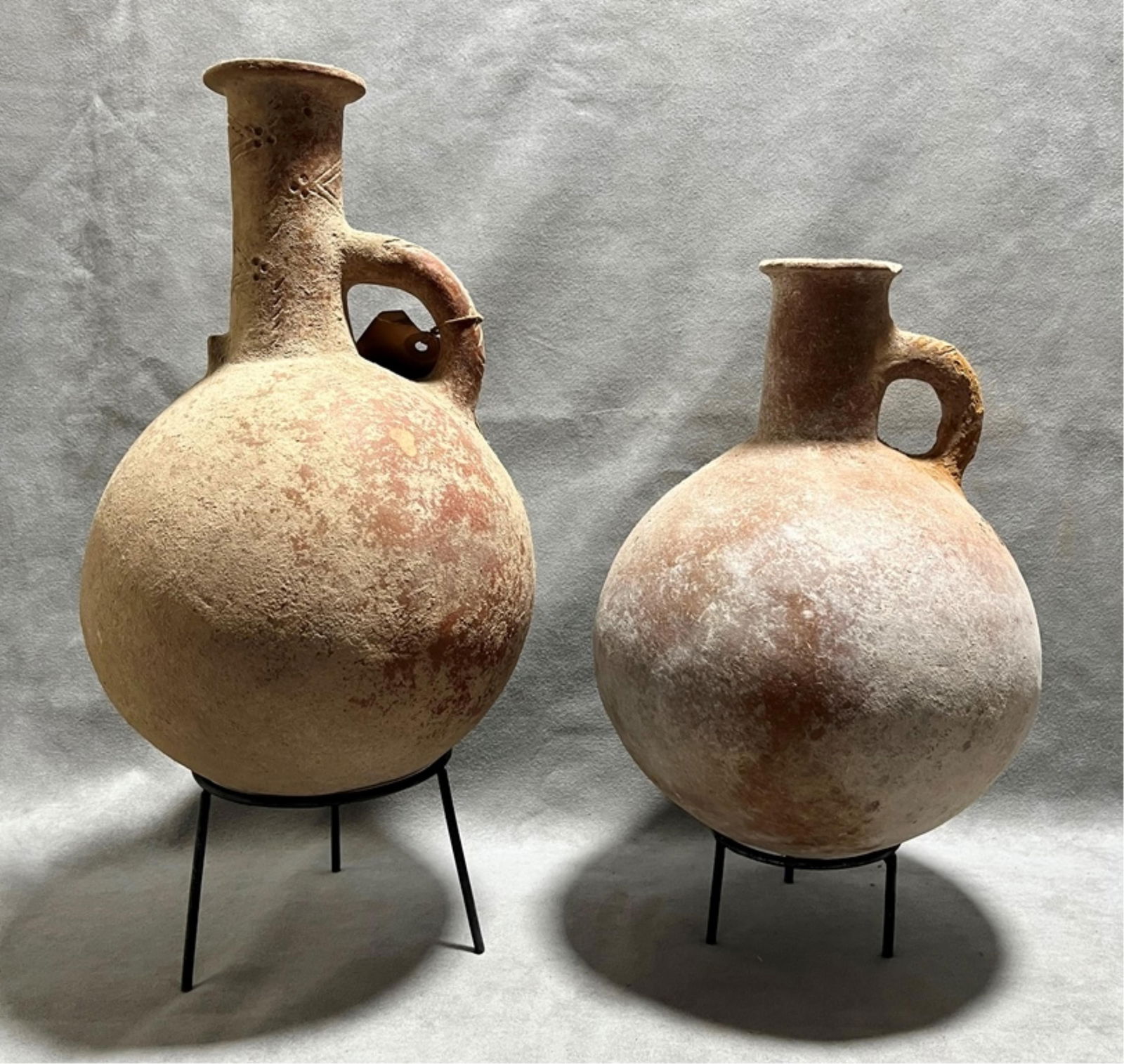 Two Ancient Cypriot Red Polished Ware Vessels, Width: (approx.): 7 inches (1 of 12)