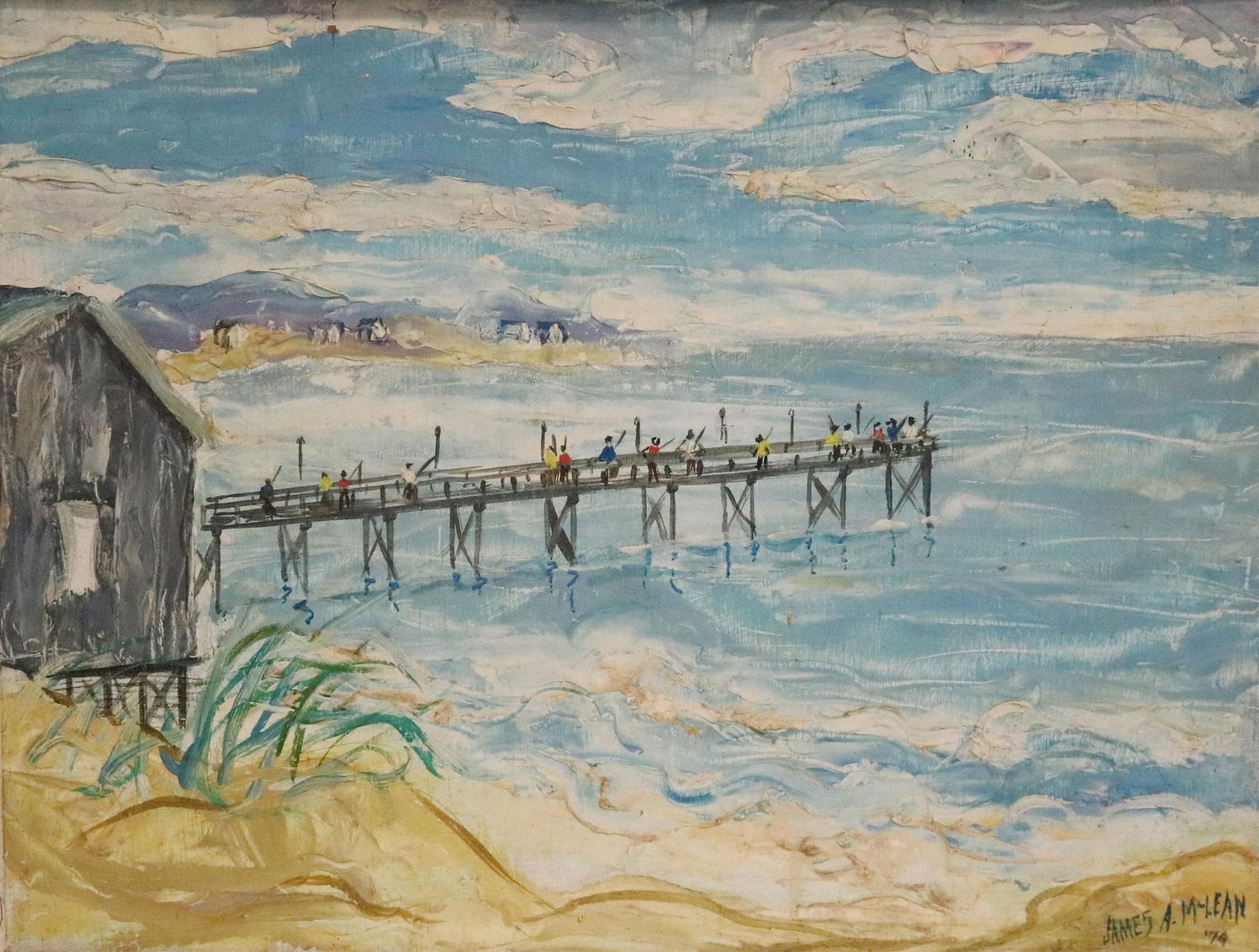 James Augustus McLean, American 1904–1989, Kure Beach Pier, North Carolina, 1974, 16 x 21 inches (1 of 15)
