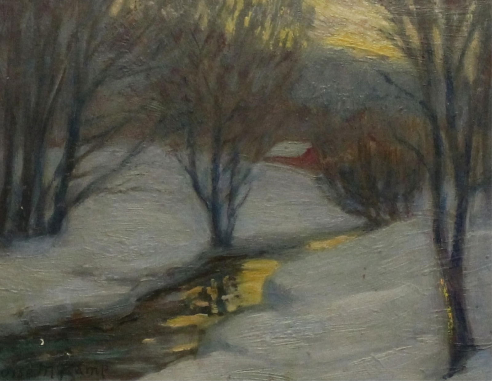 Louise Kamp, American 1867–1959, Winter Glow, 8 X 10 inches (excluding frame) (1 of 8)