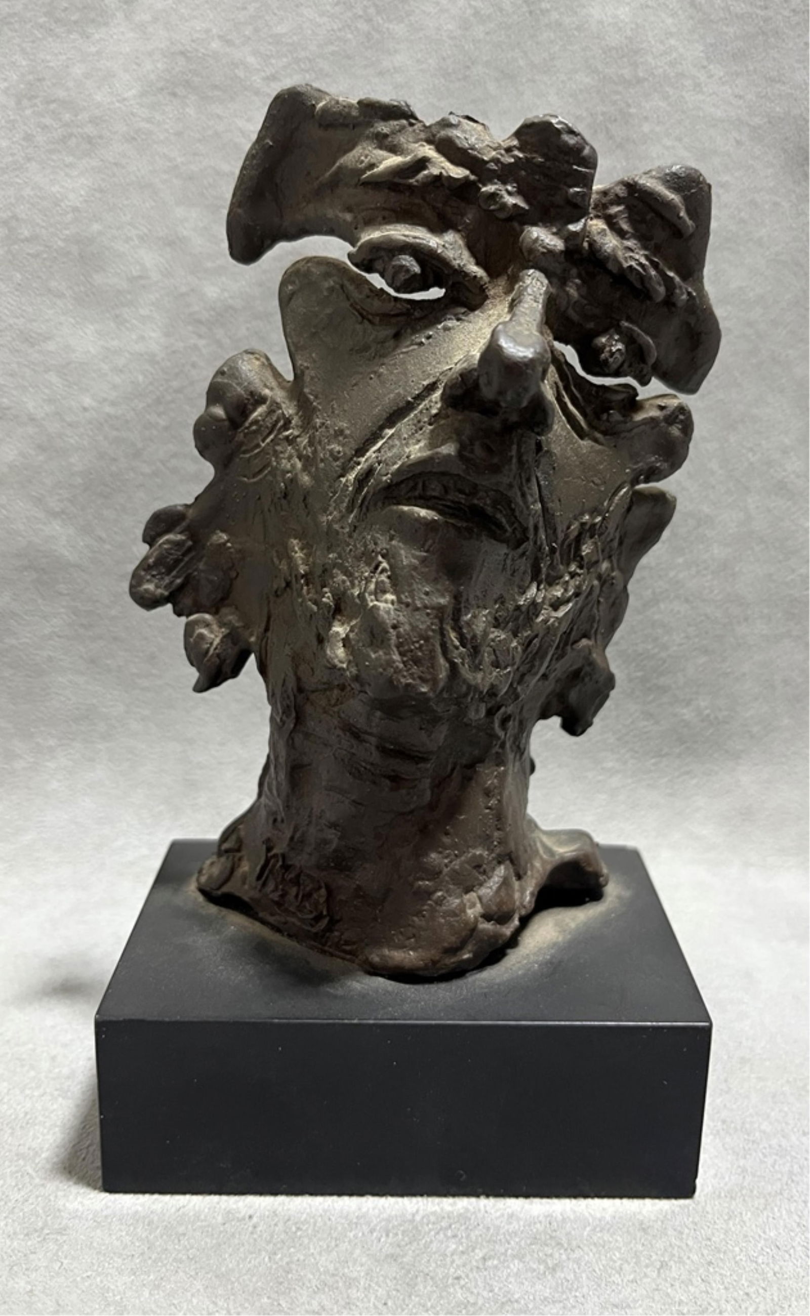Nathaniel Kaz, American 1917-2010, Small Face Mask, circa 1941, Bronze., height: 5.5 inches (1 of 8)