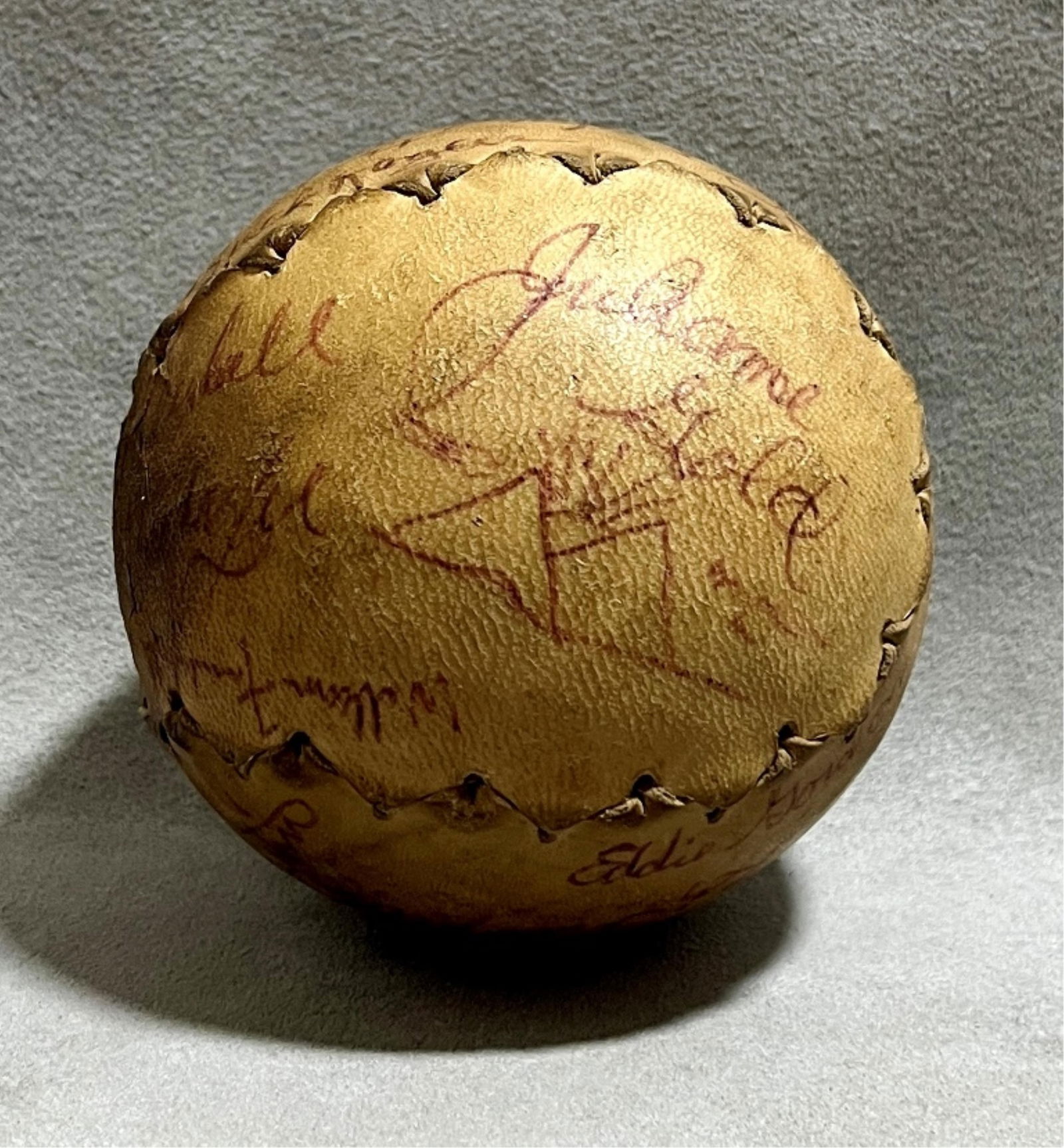 Signed baseball with signatures primarily from the original 1980 Broadway cast of the play Children (1 of 7)