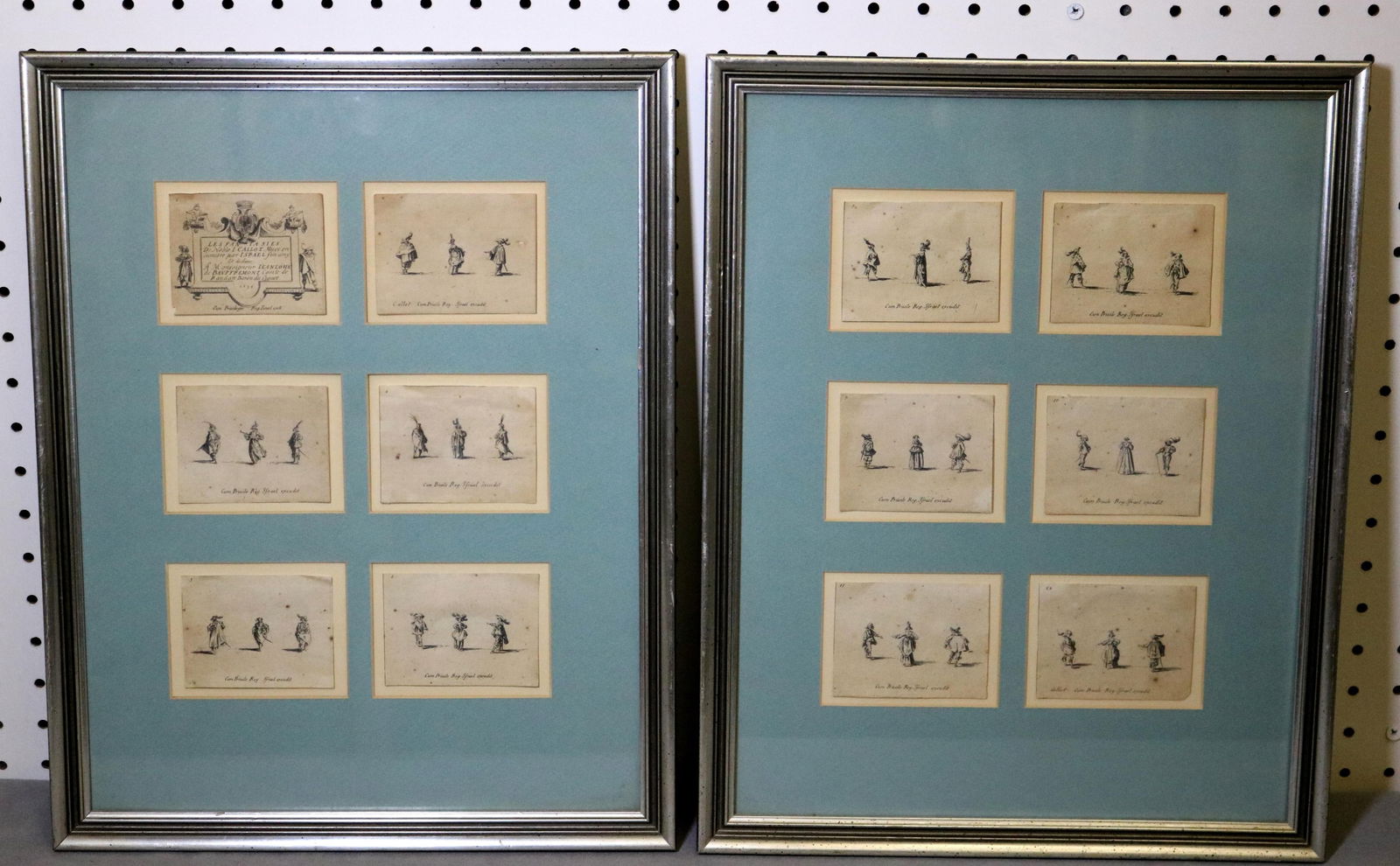 Jacques Callot, French 1592-1635, Set of 12 etchings: Les Fantasies (The Fantasies), circa 1635, (1 of 15)