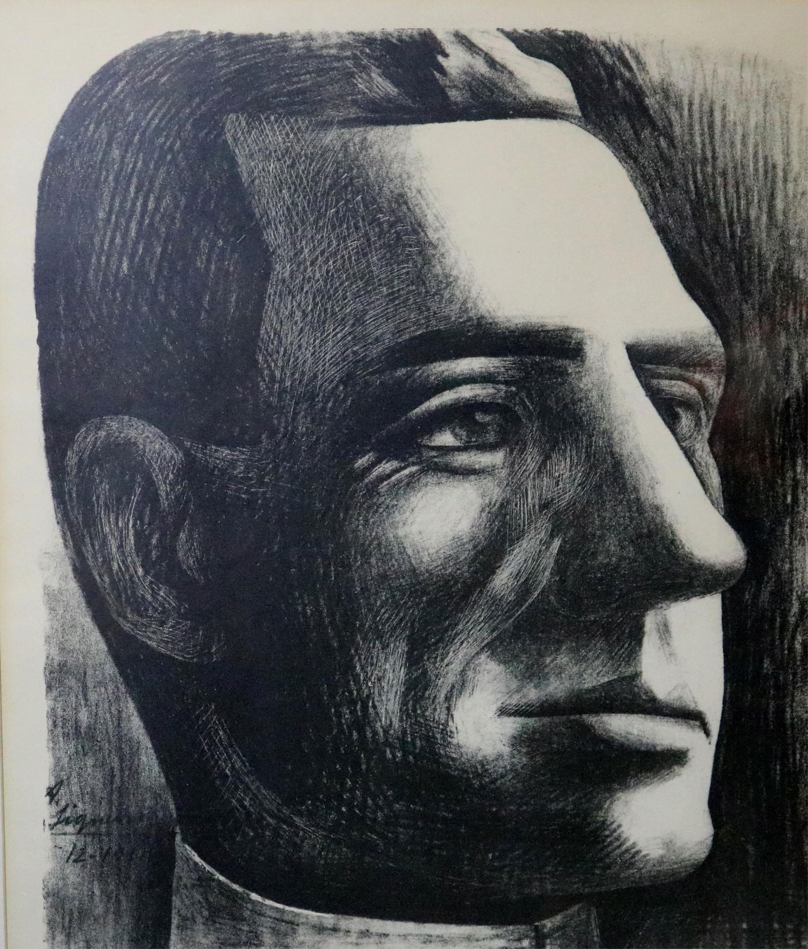 David Alfaro Siqueiros, Mexican 1896 – 1974, Militar (Soldier), Lithograph, Composition: 16 15/16 (1 of 12)