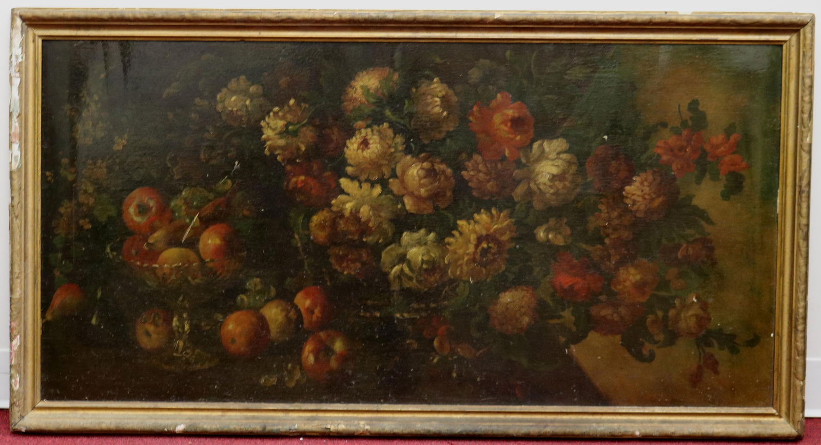 American School , Late 19th Century, Still Life featuring Arrangement of Flowers and Fruit (1 of 10)