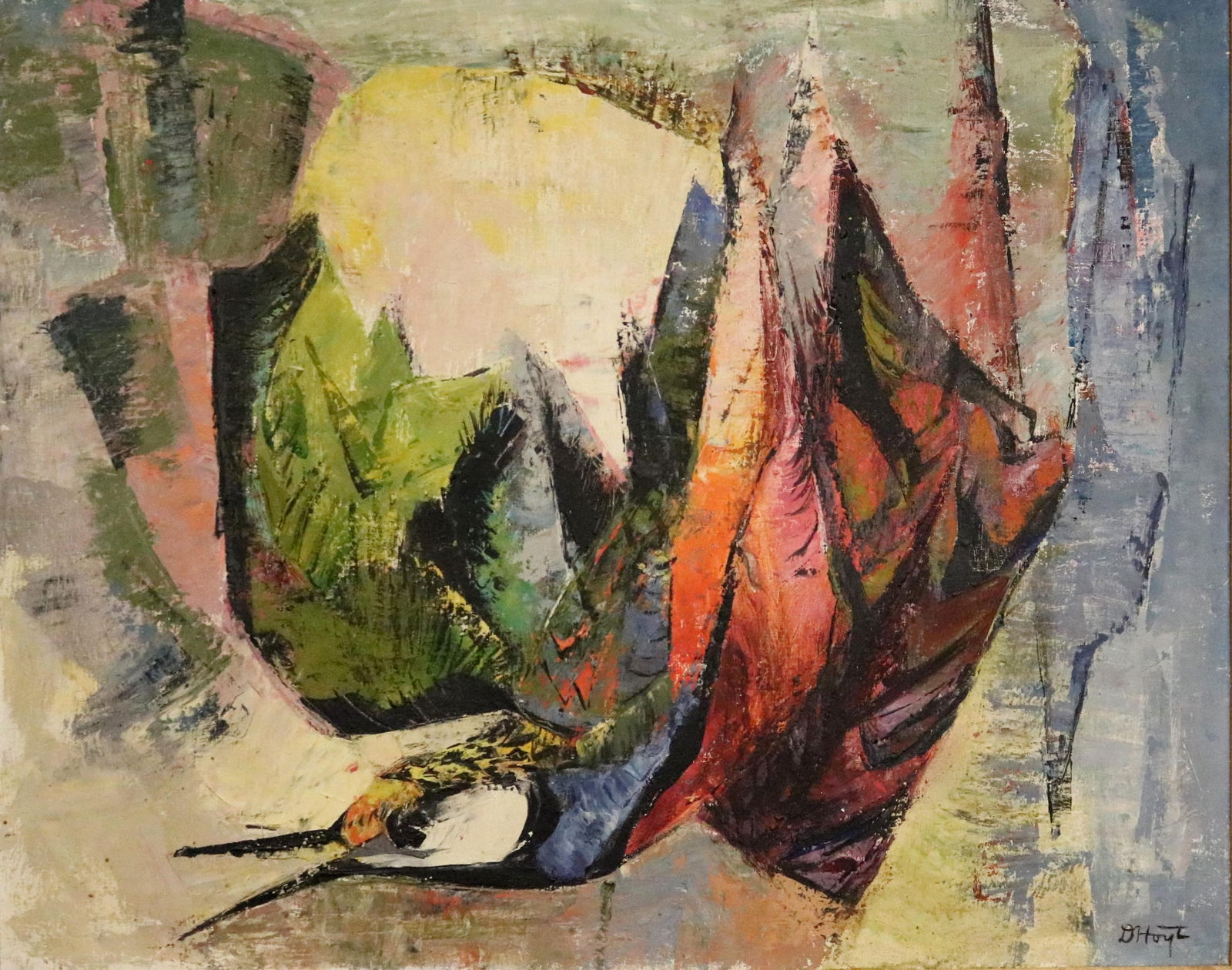 Dorothy Hoyt Dillingham, American 1909-1998, The Phoenix, Oil on canvas., 24 x 30 inches; frame: 36 (1 of 10)