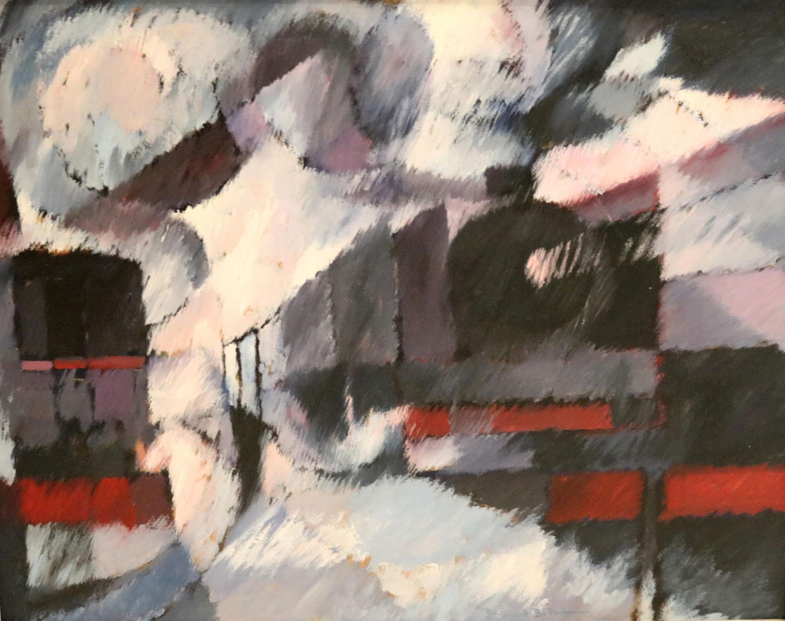 Bennard Bloch Perlman, American 1928-2016, Homage to Manet: St. Lazare Railroad Station (Paris) at (1 of 15)