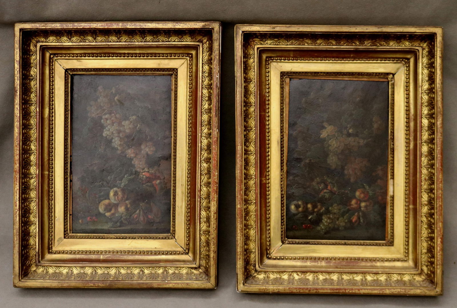 Jean-Baptiste Robie (After), Belgium 1821–1910, Pair of Bountiful Arrangements of Fruit, Oil on (1 of 14)