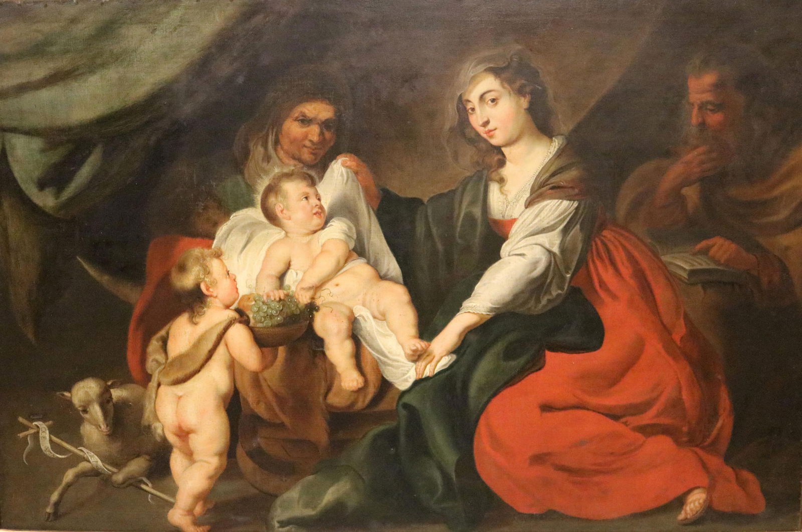 Peter Paul Rubens (AFTER), Flemish 17th century, Holy Family with Saint Elizabeth and Saint John the (1 of 17)