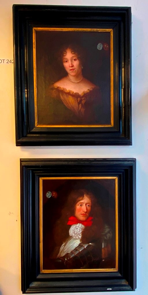 FOLLOWER OF PIERRE MIGNARD (French, 17th century). Pair of Portraits - A Lady and a Gentleman, Oil (1 of 17)