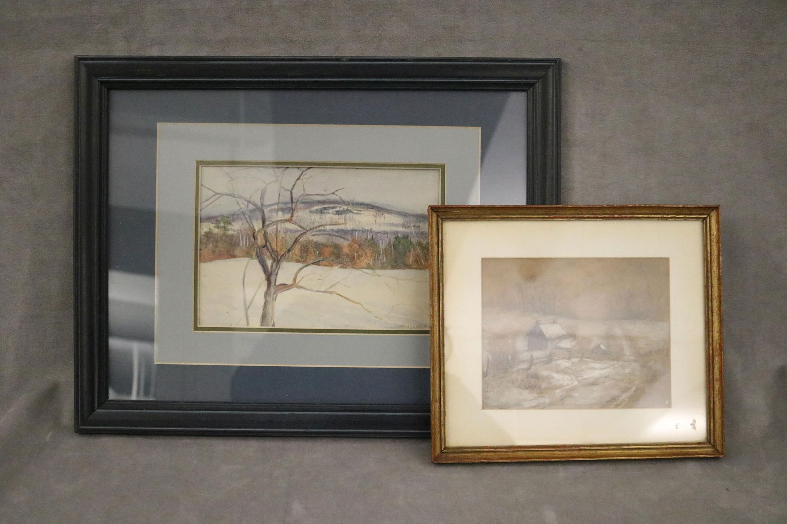 Marie Boening Kendall, American 1885–1953, Two works: Early 20th century winter scenes (one (1 of 20)