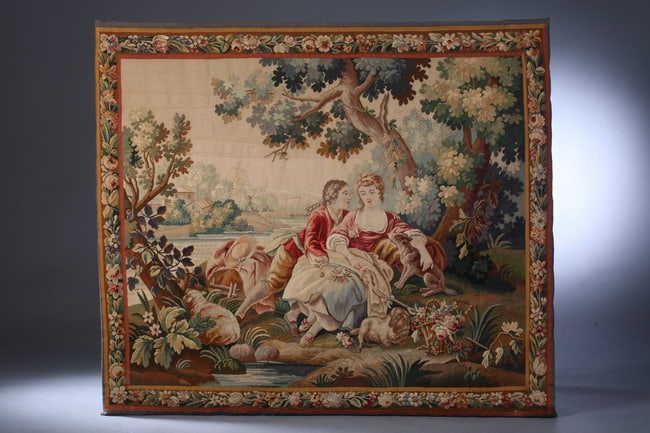 FRENCH TAPESTRY PANEL. 19th century. - 56 in. x 62 1/2 in. (1 of 1)