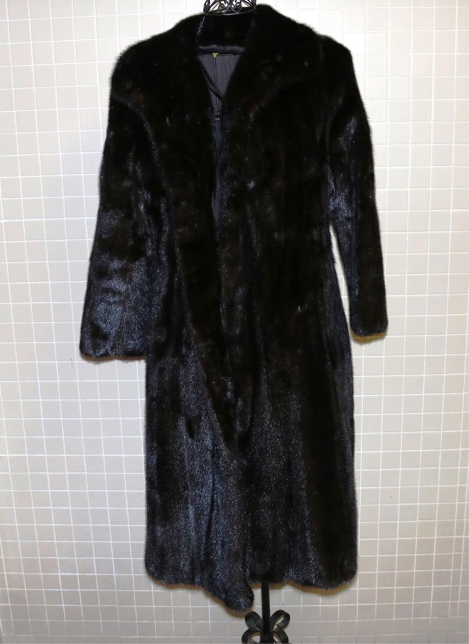 LADY'S FULL-LENGTH MINK COAT AND BERET Retailed by Flemington Furs - . (1 of 4)