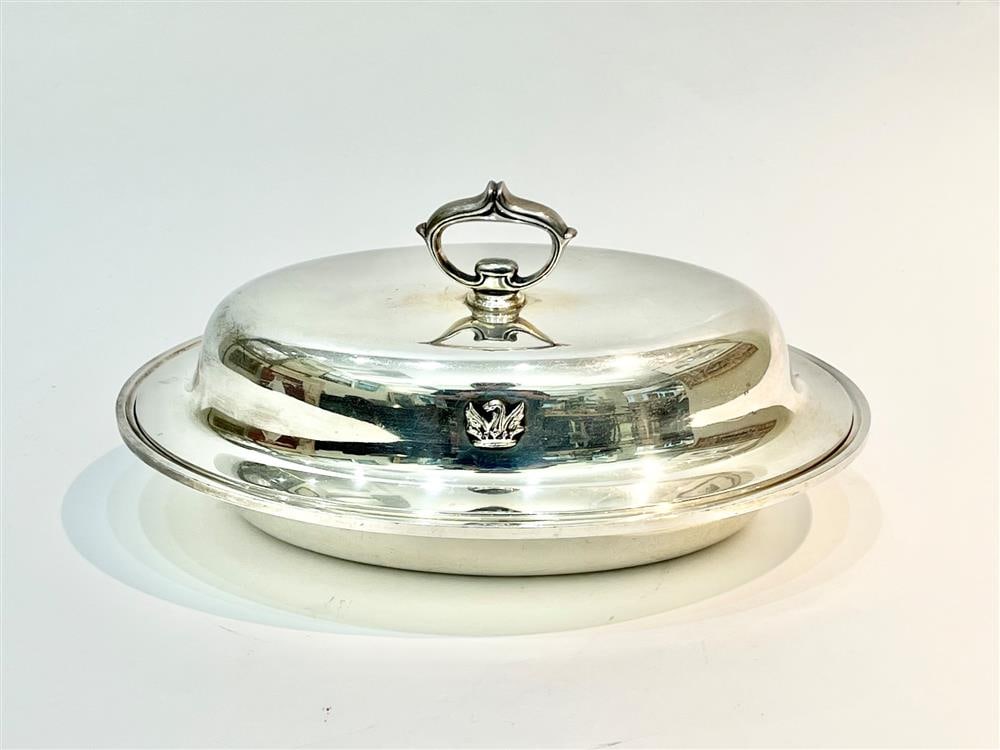 S. KIRK & SON STERLING SILVER OVAL LIFT-COVER VEGETABLE DISH Design No. 4115 - L: 10 1/4", Wt: 35.8 (1 of 20)