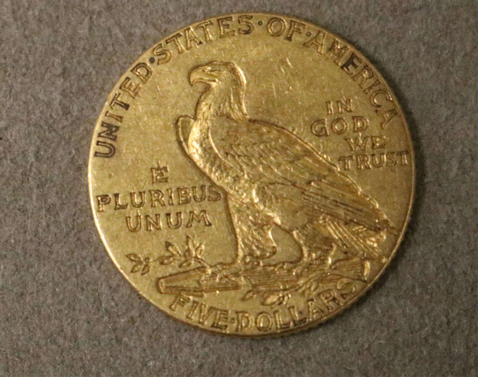 U.S FIVE-DOLLAR GOLD COIN DATED 1909 - . - 2