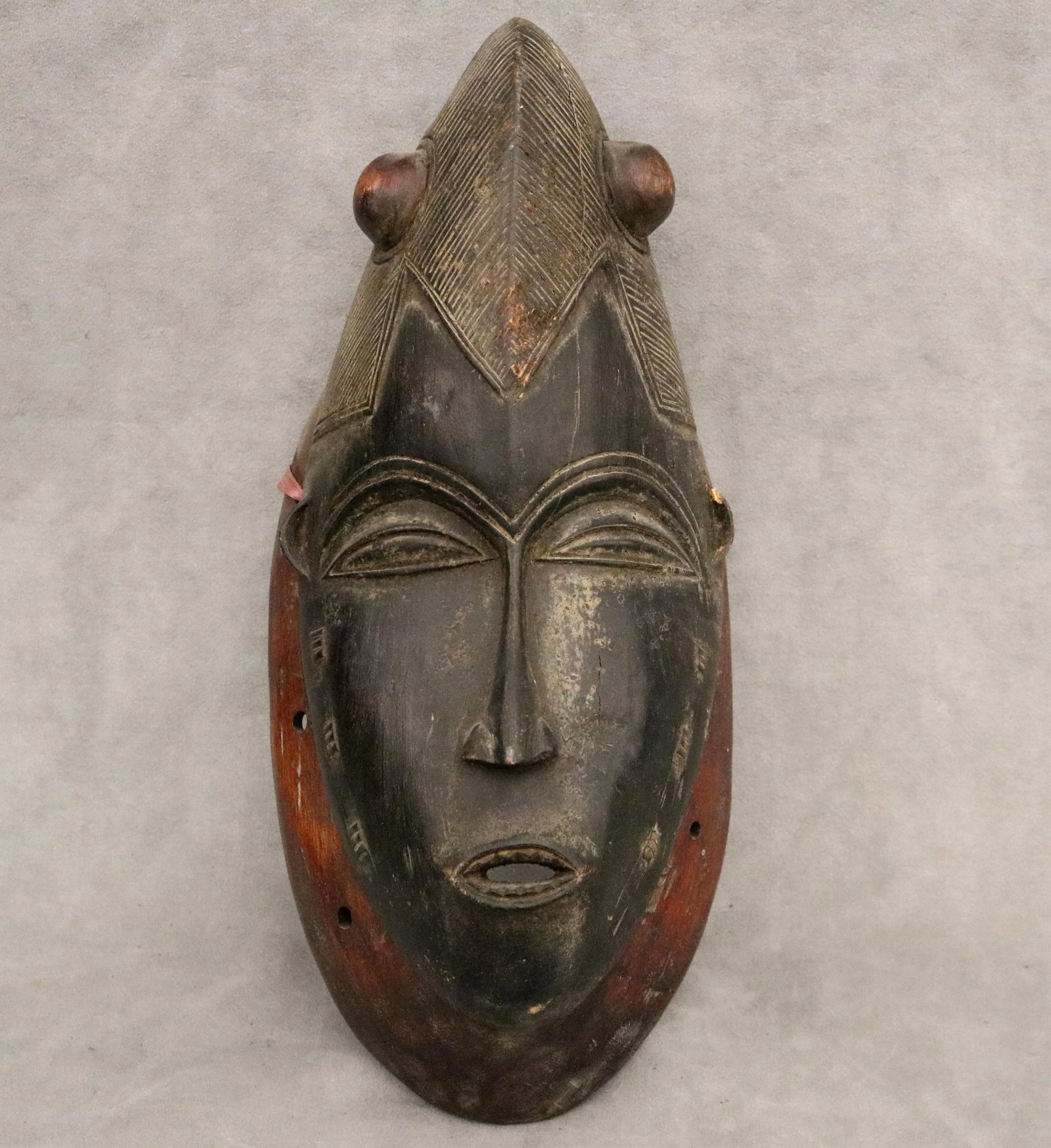 Ivory Coast Baule Mask, - Lenght: 16.5 inches.: Ivory Coast Baule Mask, Lenght: 16.5 inches