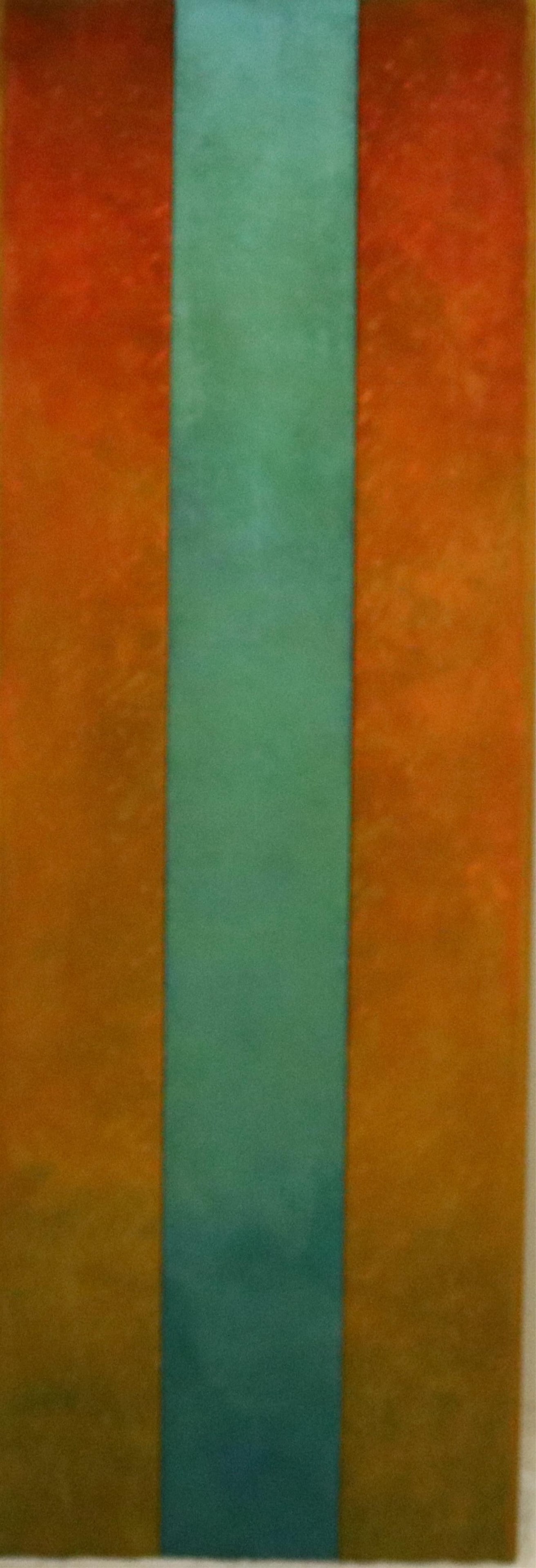 AMERICAN SCHOOL , (Mid-Century). Day Mesa, 1991, 30 x 88 inches: AMERICAN SCHOOLMid-CenturyDay Mesa, 1991Acrylic on canvas. Verso attributed to a “Richard H. Miller,” titled and dated. Unframed.30 x 88 inches