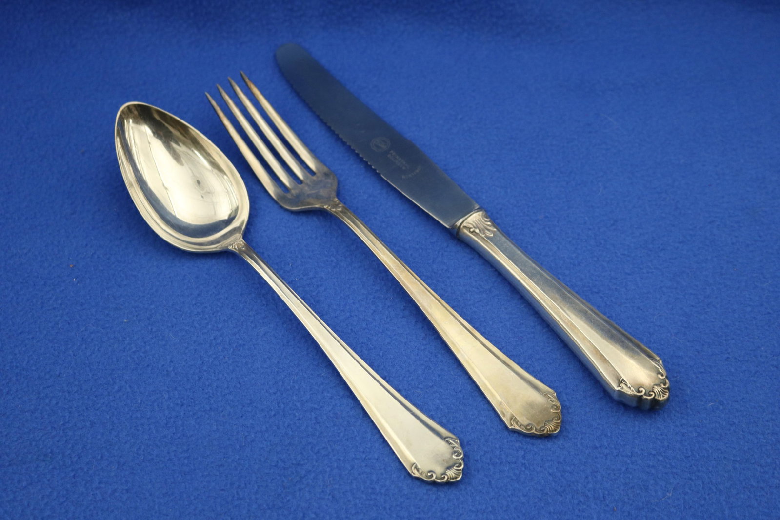 67-PIECE PARTIAL SERVICE GERMAN SILVER-PLATED FLATWARE - . - 2