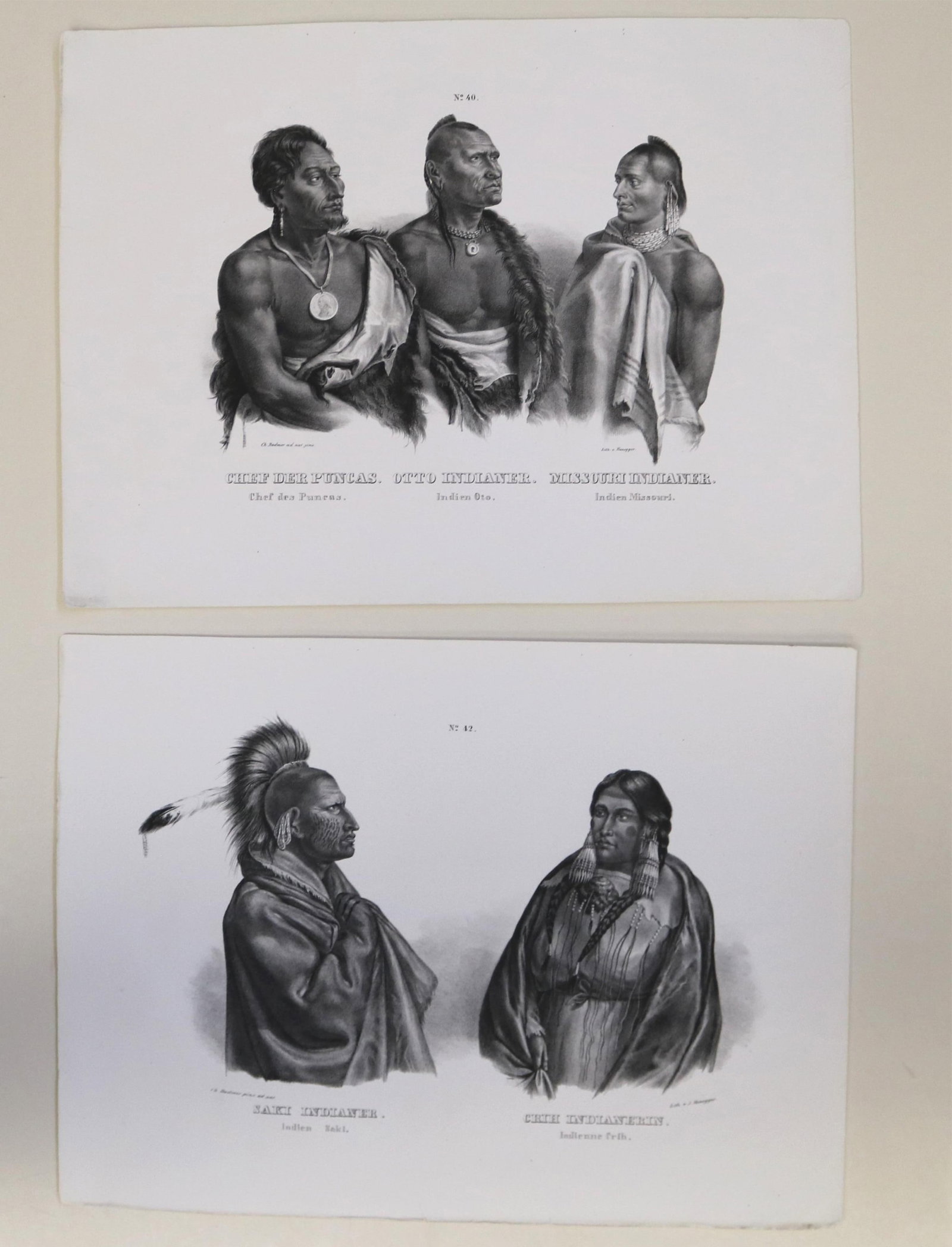 Portraits of Native American Peoples of the Missouri River; Karl Bodmer, 1836?1843 Engraved in Paris (1 of 7)