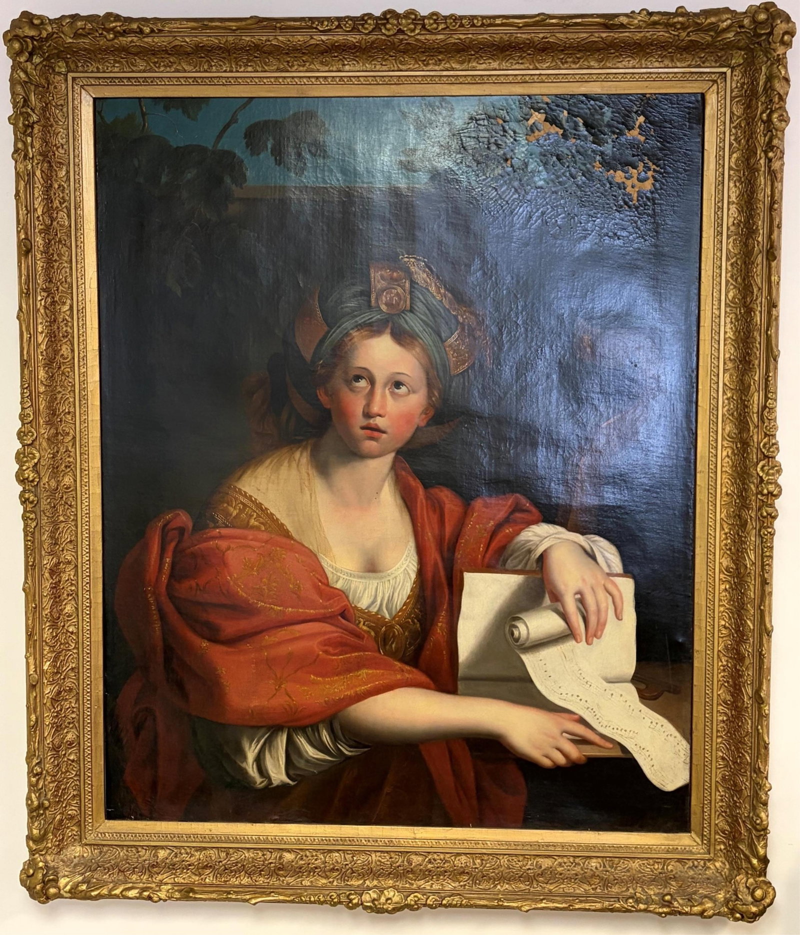 DOMENICHO (AFTER) (Early-to-mid 19th century). The Sibilla Cumana (Cumaean Sibyl), Oil on canvas, (1 of 11)