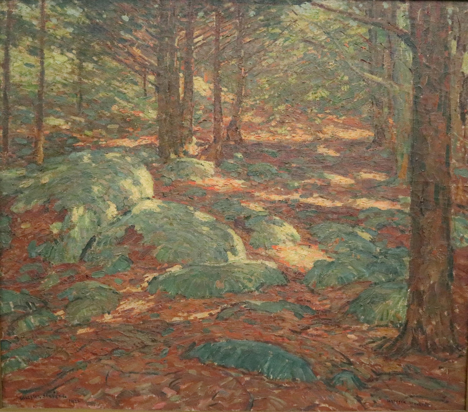 WILLIAM LESTER STEVENS (American, 1888?1969). Sunlight Through the Pines, 1921, Oil on canvas (1 of 13)