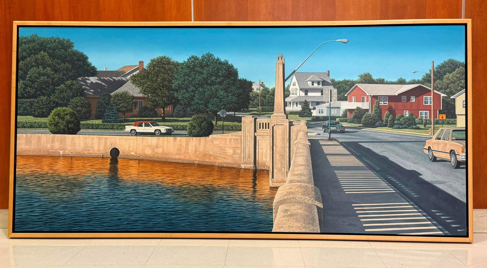 MICHAEL PYRDSA (American, born 1953). Bridge Scene, Oil on canvas (1 of 10)