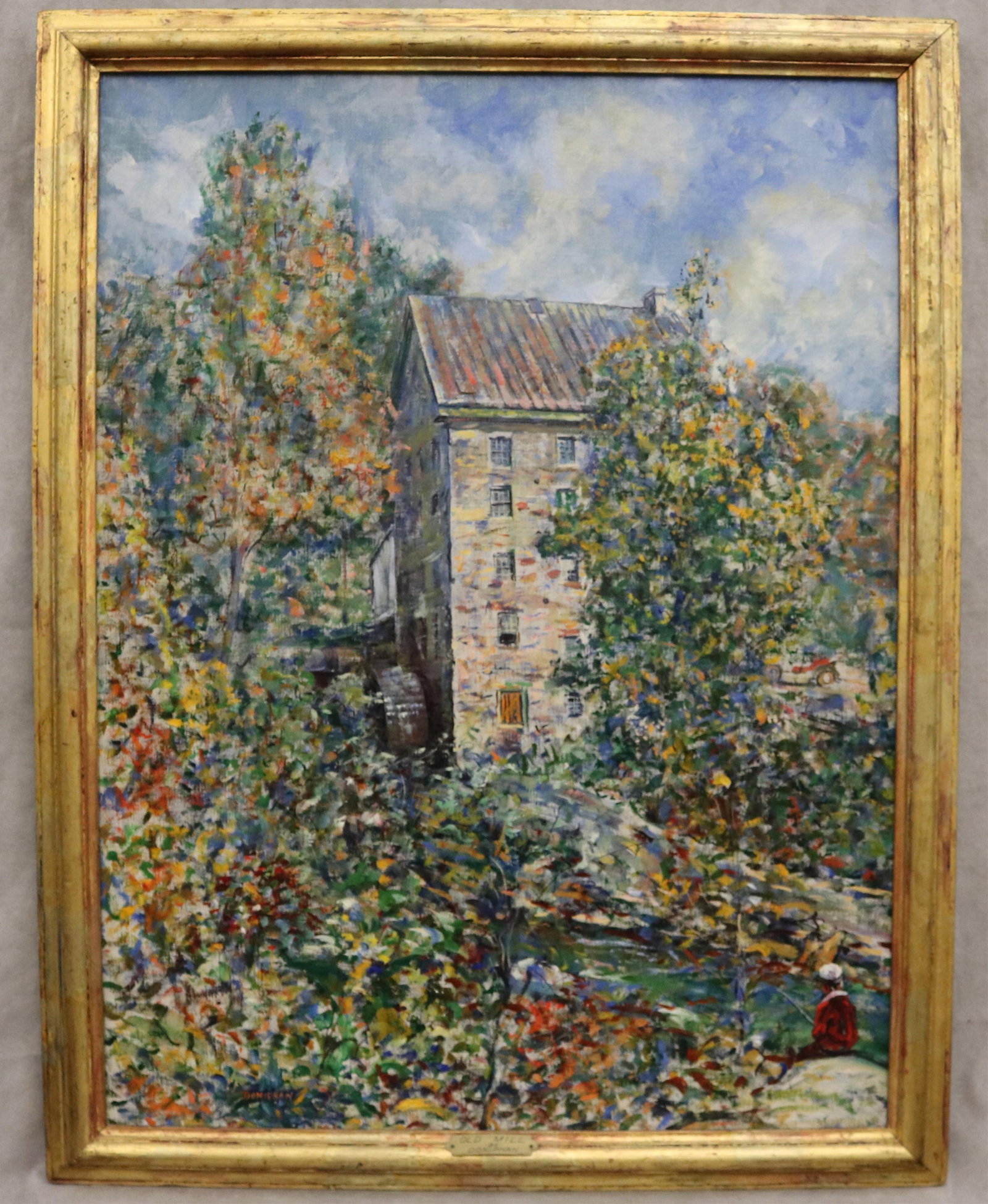 DORSEY EDWIN DONIPHAN (American, 1897-1955). The Old Mill in Autumn, Oil on canvas, 40.25 x 30 (1 of 20)