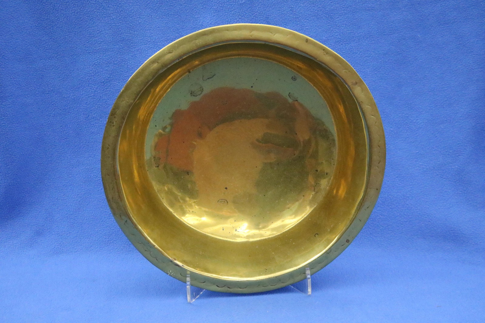 BRASS BOWL 18th-19th century - D: 14 7/8 in.. (1 of 7)