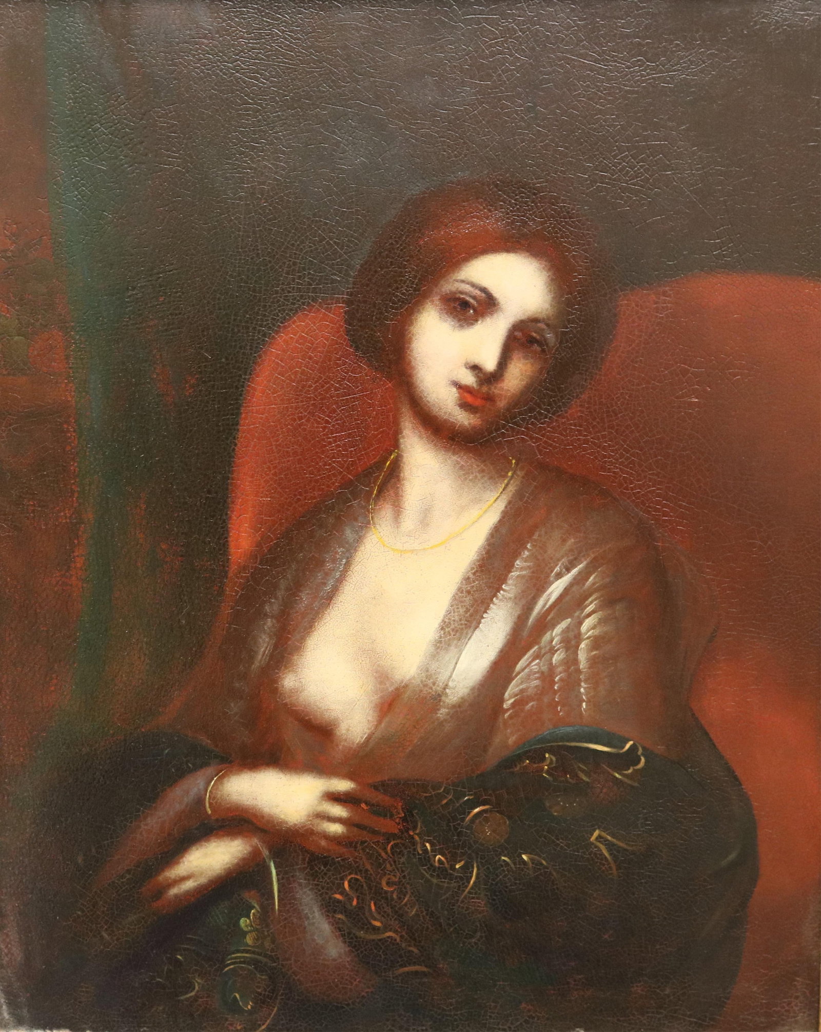 HENRI RONDEL (AFTER) (French, 19th century). Woman in Repose, Oil on metal, 19.5 x 15.5 inches; (1 of 19)