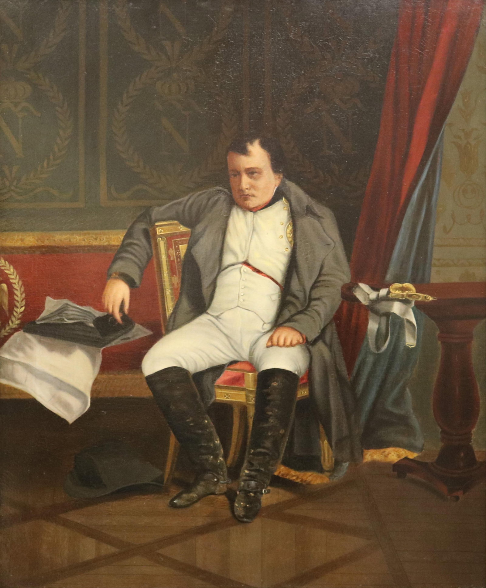 PAUL DELAROCHE (AFTER) (French, 19th century). Napoleon I at Fontainebleau on March 31, 1814, Oil on (1 of 16)
