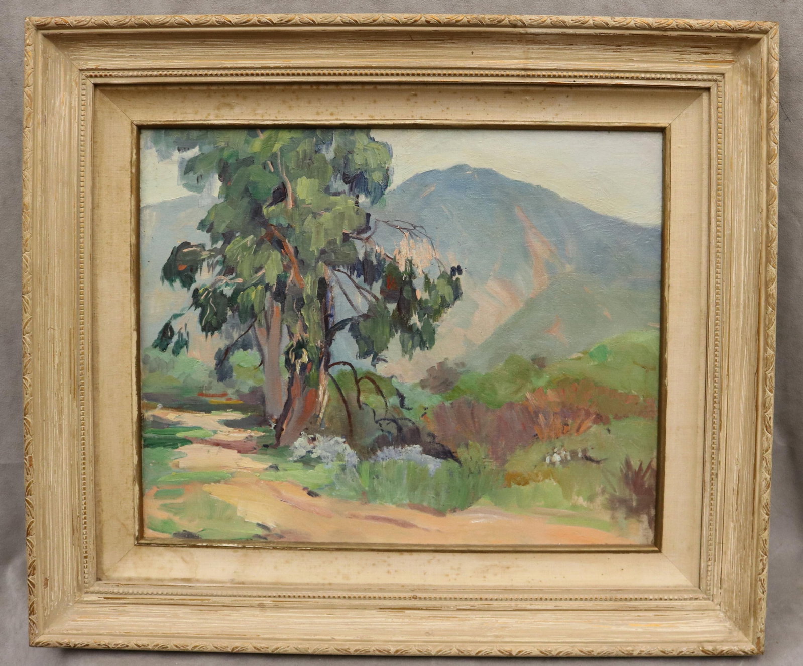 AMERICAN SCHOOL (20th century). Mountain Path at Midday, Oil on canvas, 16 x 20.5 inches; frame: 23 (1 of 14)