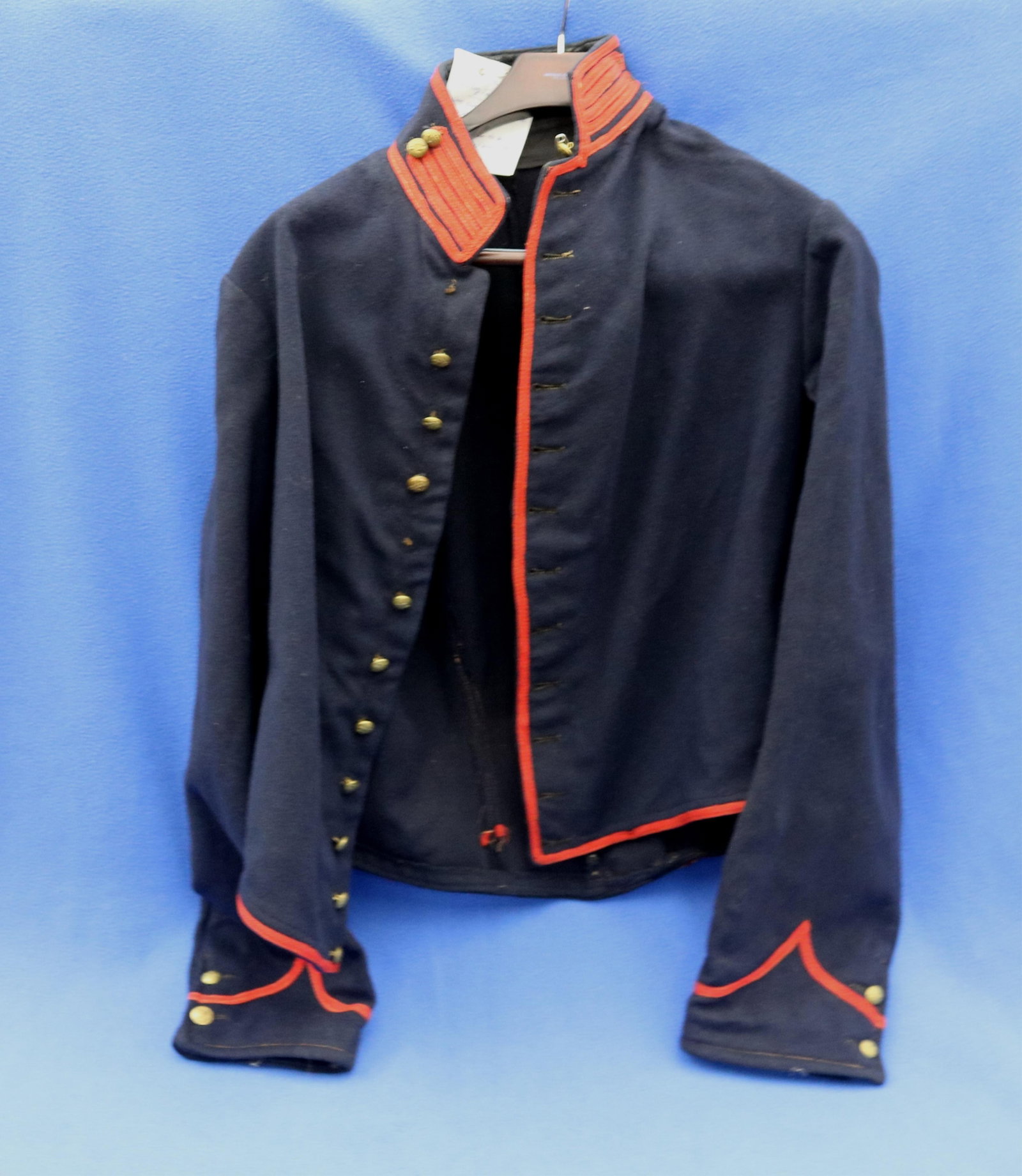 CIVIL WAR UNION KERSEY BLUE WOOL ARTILLERY SHELL JACKET AND SHIRT - . (1 of 8)