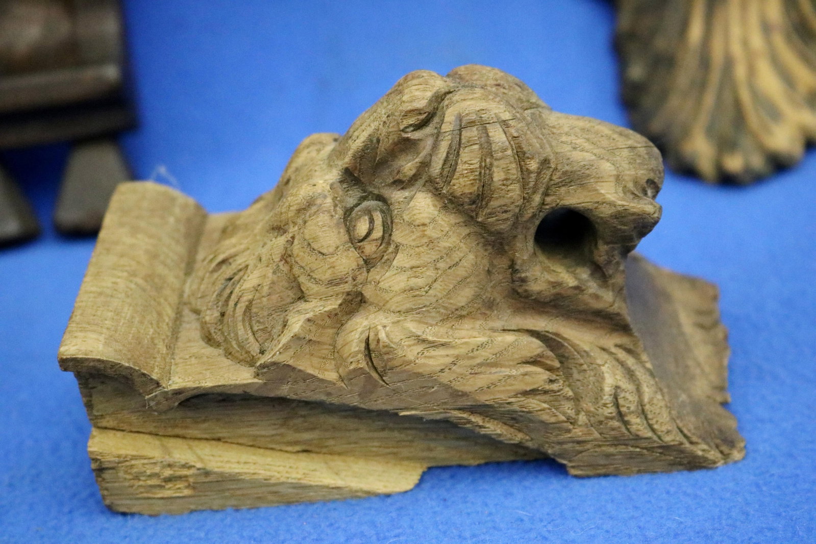 SIX ASSORTED HAND-CARVED RENAISSANCE REVIVAL ARCHITECTURAL ELEMENTS - . - 12