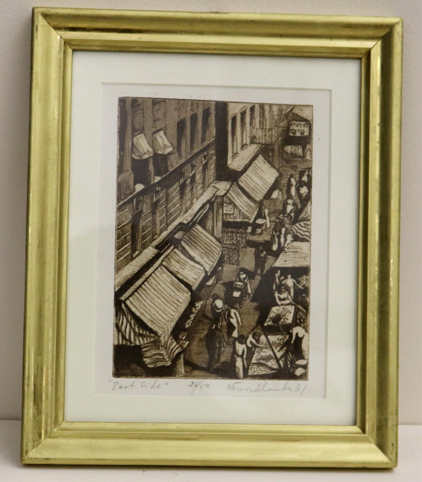 ISAC FRIEDLANDER (Latvian / American, 1890?1968). East Side (New York City), 1931, lithograph and (1 of 5)