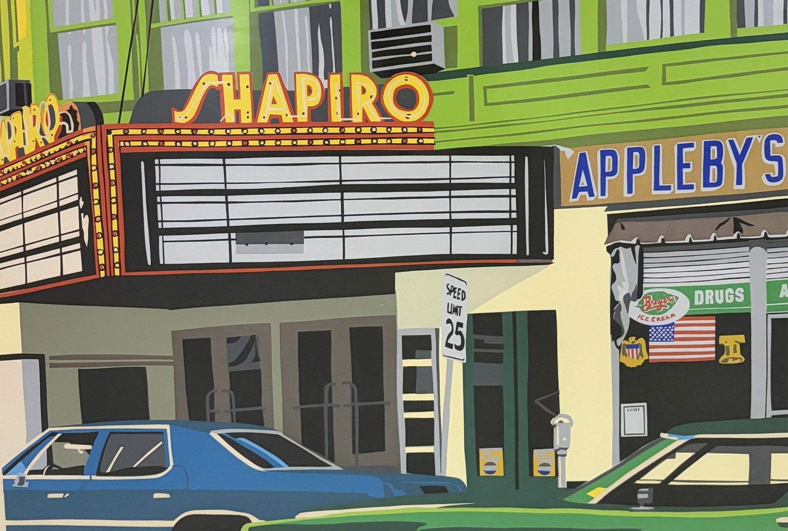 JOSEPH CRAIG ENGLISH (American, born 1947). The Shapiro, 1976, Screenprint in Color, Sight (as: JOSEPH CRAIG ENGLISH American, born 1947 The Shapiro, 1976 Screenprint in Color Limited edition artwork numbered 32 of an edition of 60. Pencil numbered, titled, signed and dated at base. Framed. Not 