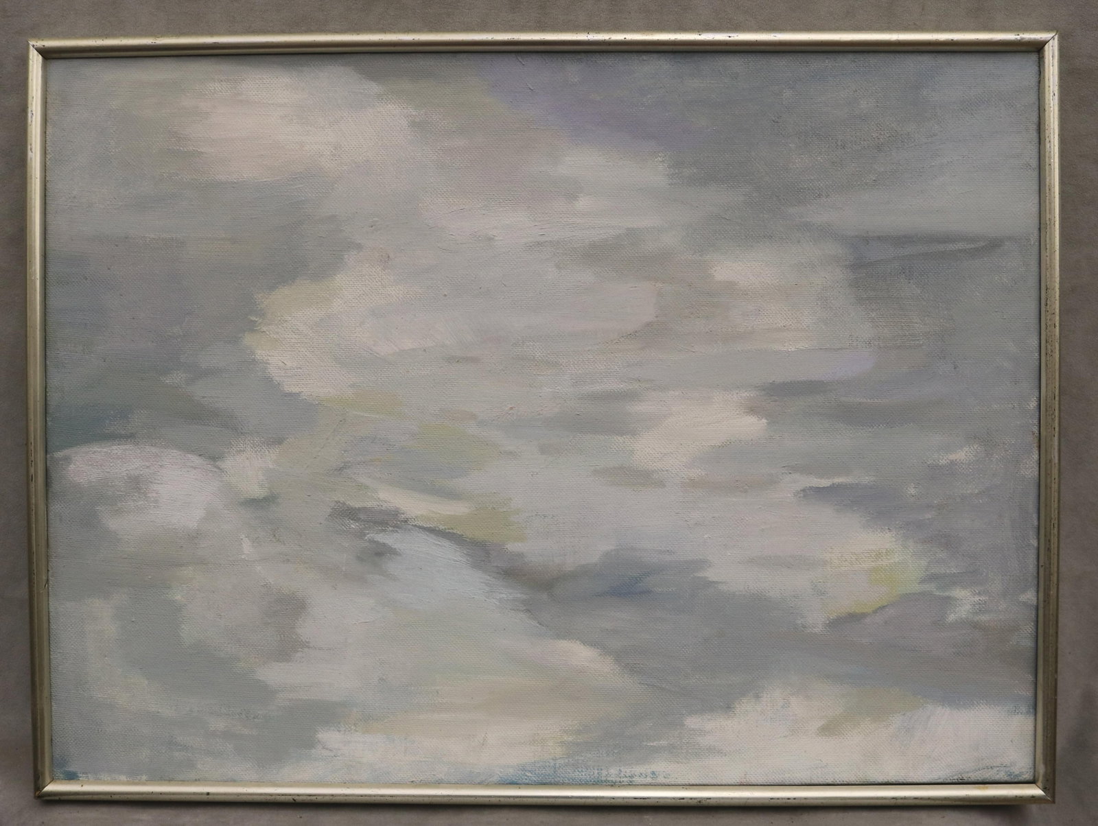 MARY CLARK HOLDERNESS (American, 1912 - 2002). Study in Grey. 1966, Oil on canvas, 22 x 30 inches; (1 of 19)