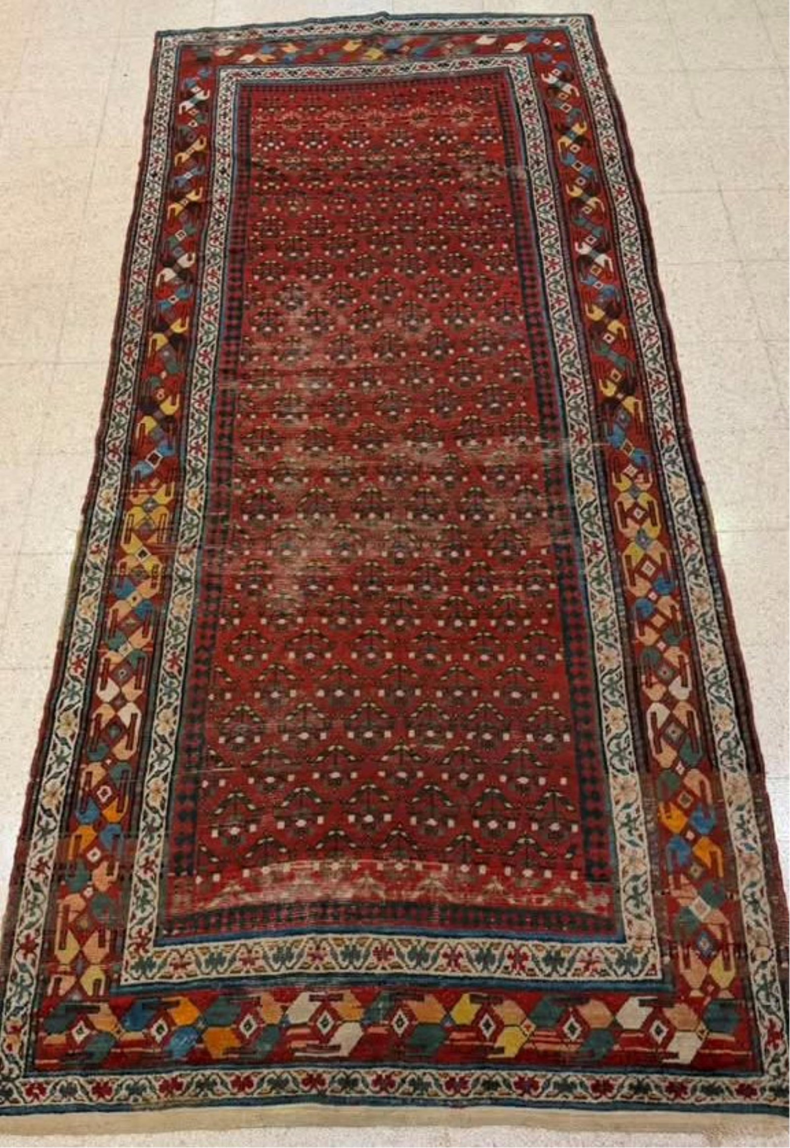 HAMADAN RUNNER - App.4 ft. 9 in. x 11 in..: HAMADAN RUNNER App.4 ft. 9 in. x 11 in.
