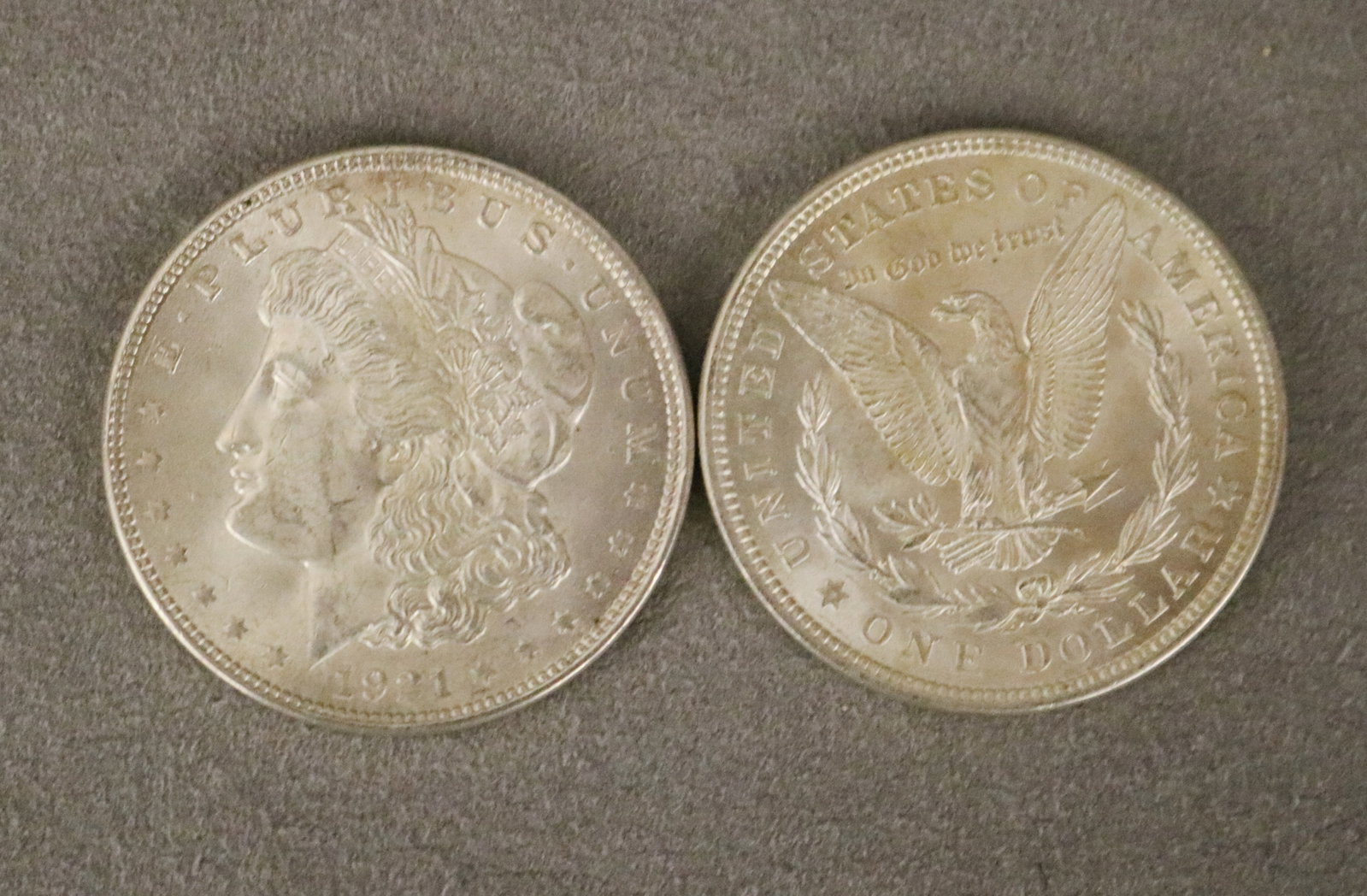 88 U.S. MORGAN SILVER DOLLARS Various 19th and 20th century dates and mint marks; all circulated (1 of 1)