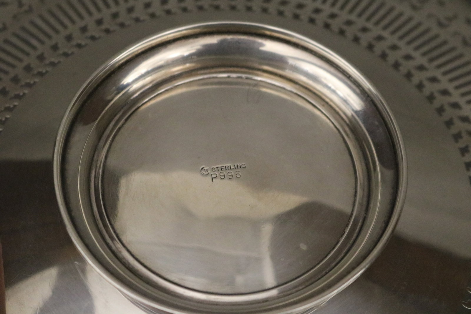 TWO PIECES STERLING SILVER TABLEWARE - . - 4