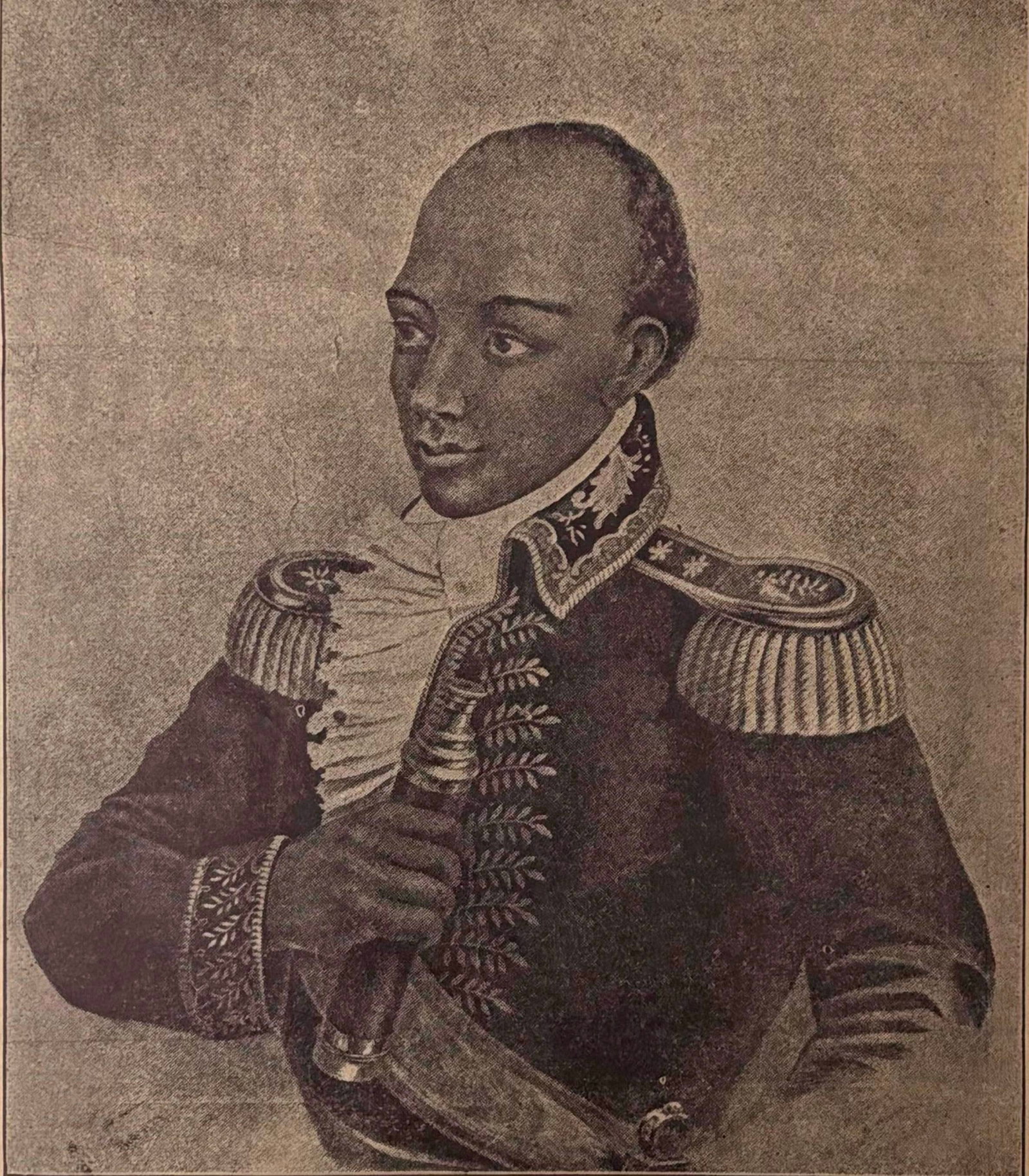 TOUSSAINT L'OUVERTURE: THE FIRST OF THE BLACKS; PRINTED PORTRAIT ILLUSTRATION early 20th century - (1 of 7)
