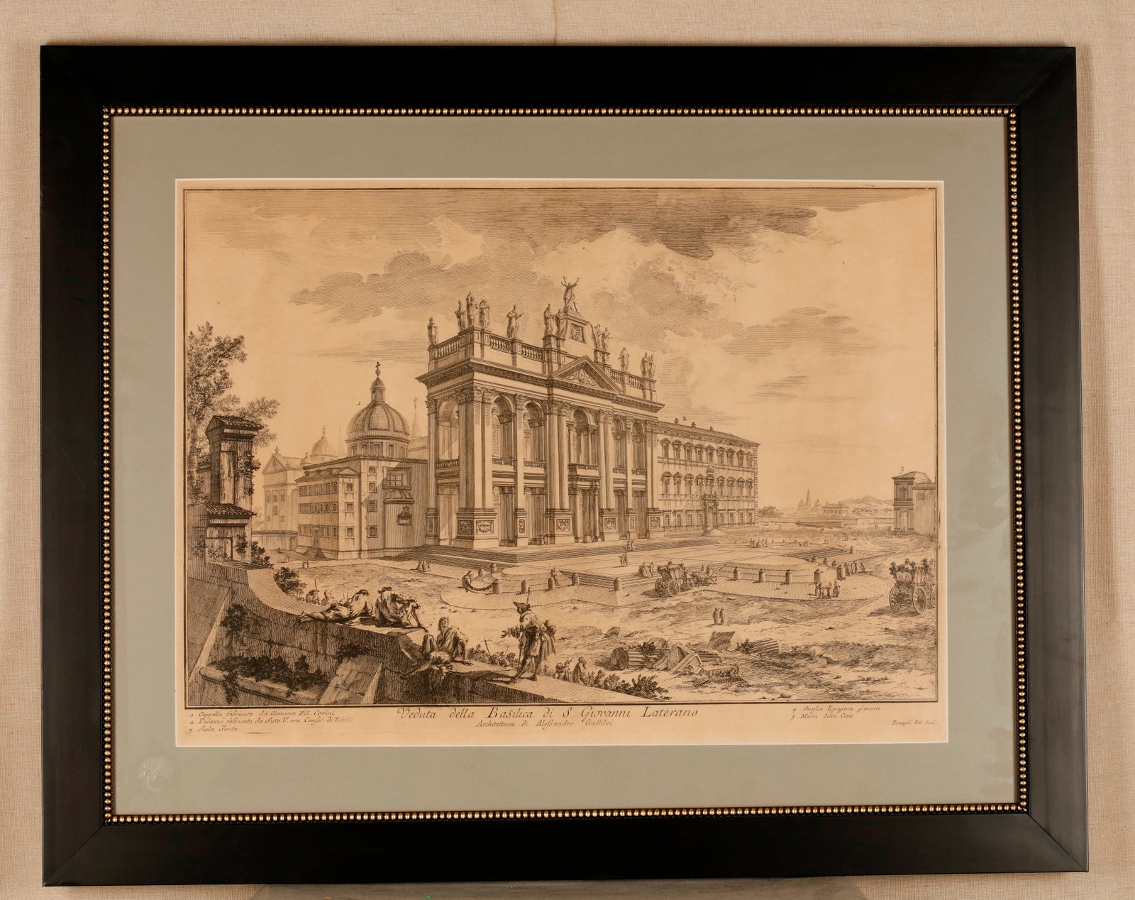 GIOVANNI BATTISTA PIRANESI (Italian, 1720?1778). Veduta della Basilica di S. Giovanni Laterano, from (1 of 3)